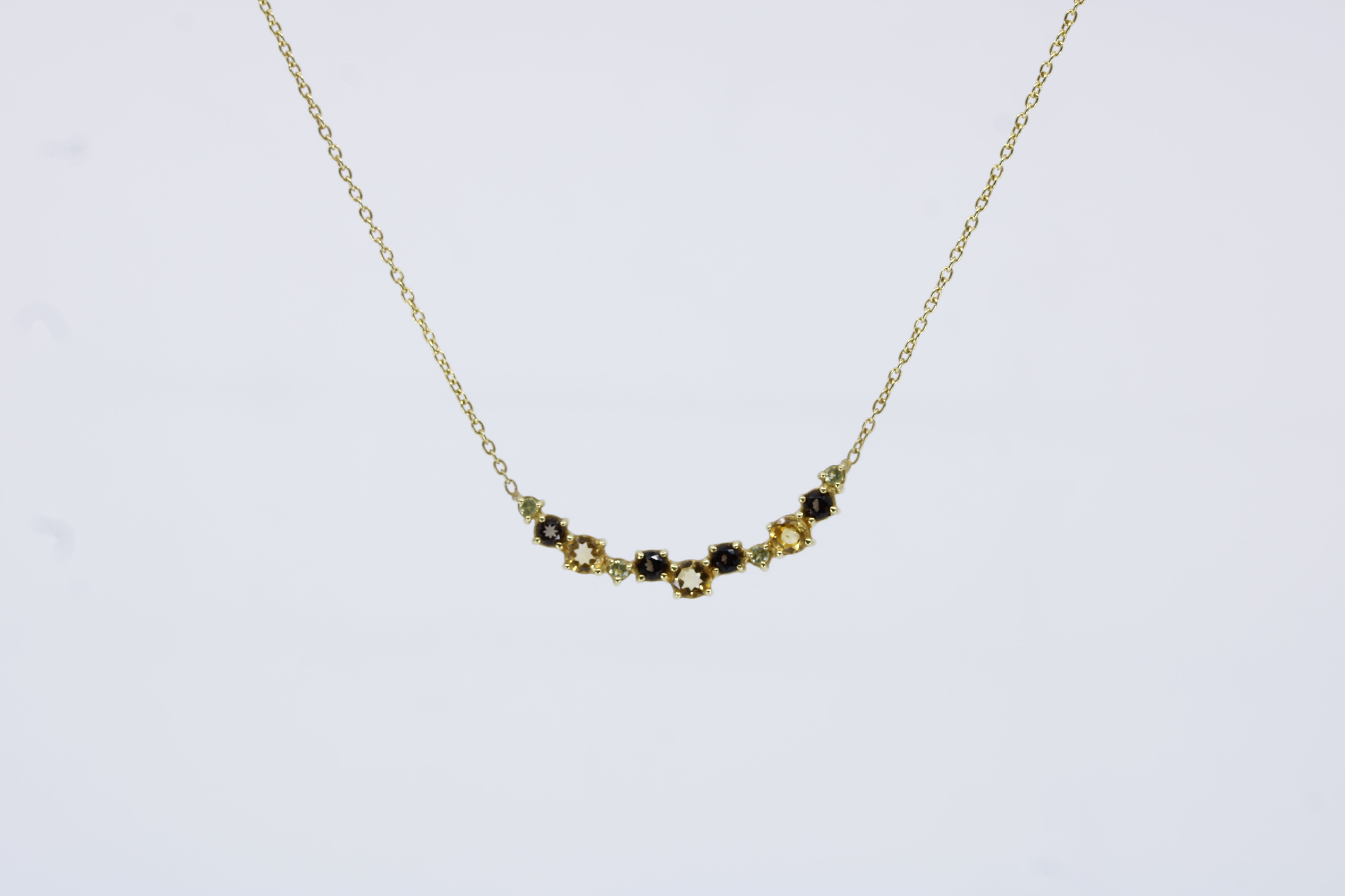 High Line Gemstone Station Necklace