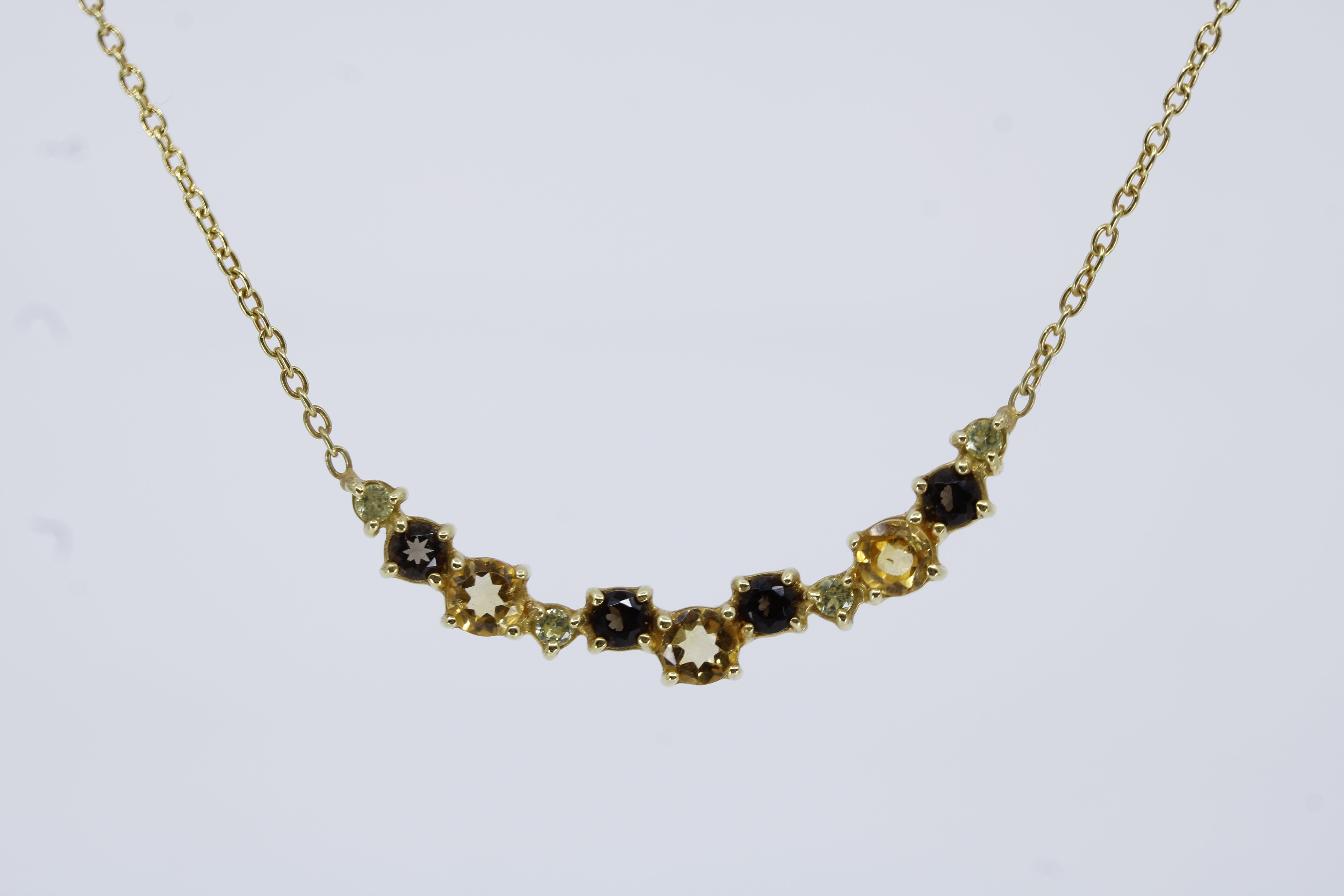 High Line Gemstone Station Necklace