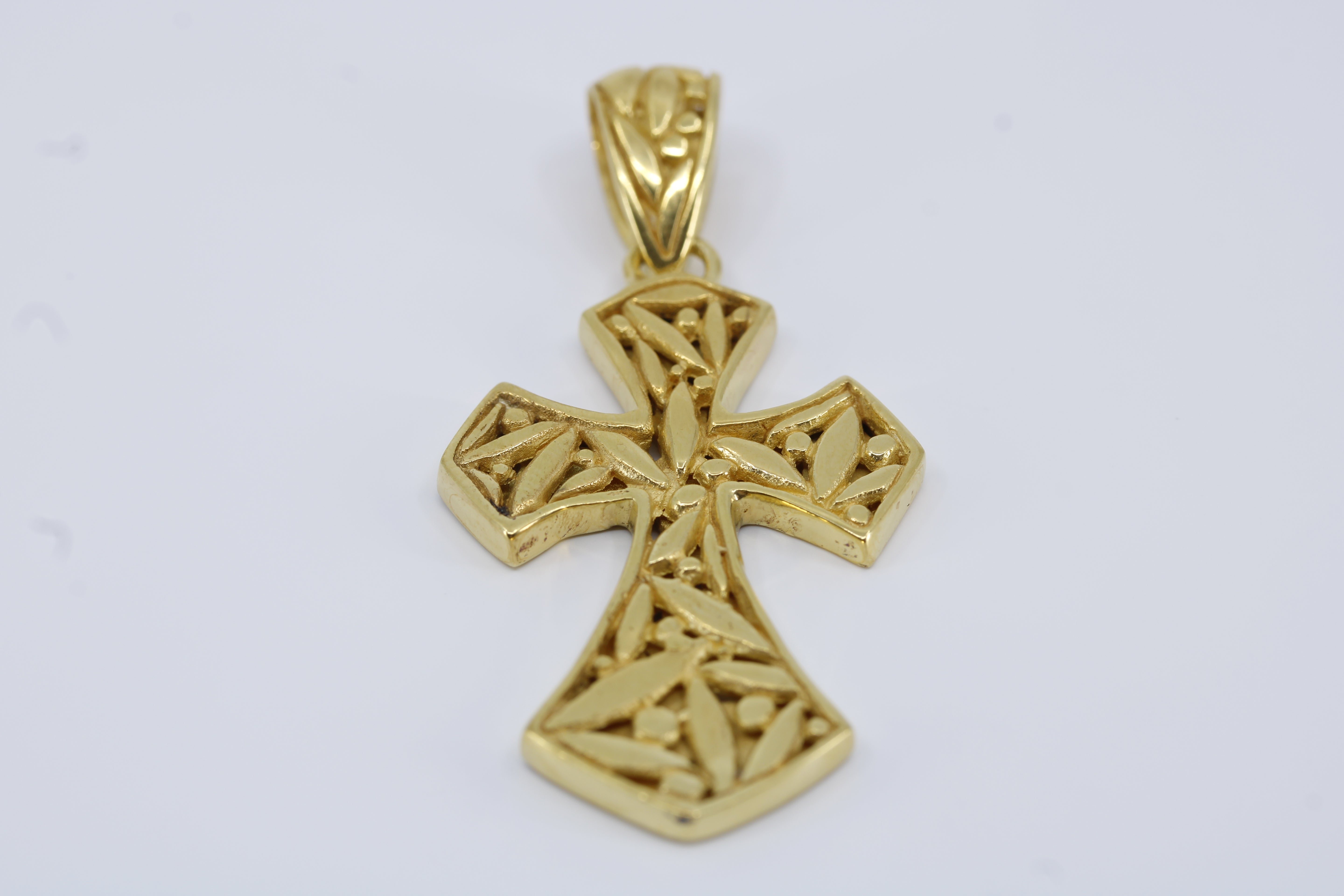 Casa Bali 18K Gold Vermeil Forged Cross Pendant