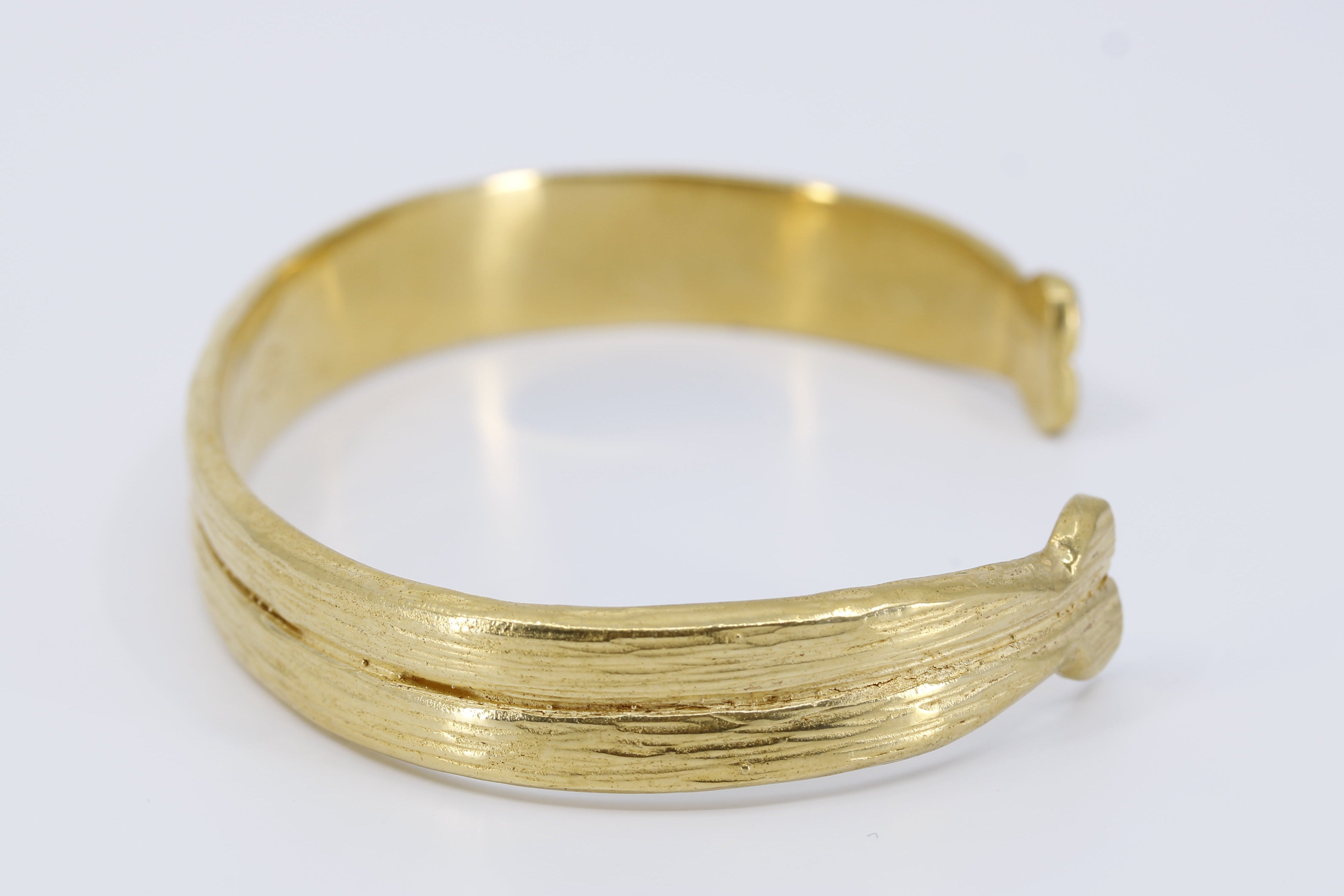 JAYA 18K Gold Vermeil Two Row Cuff Bracelet