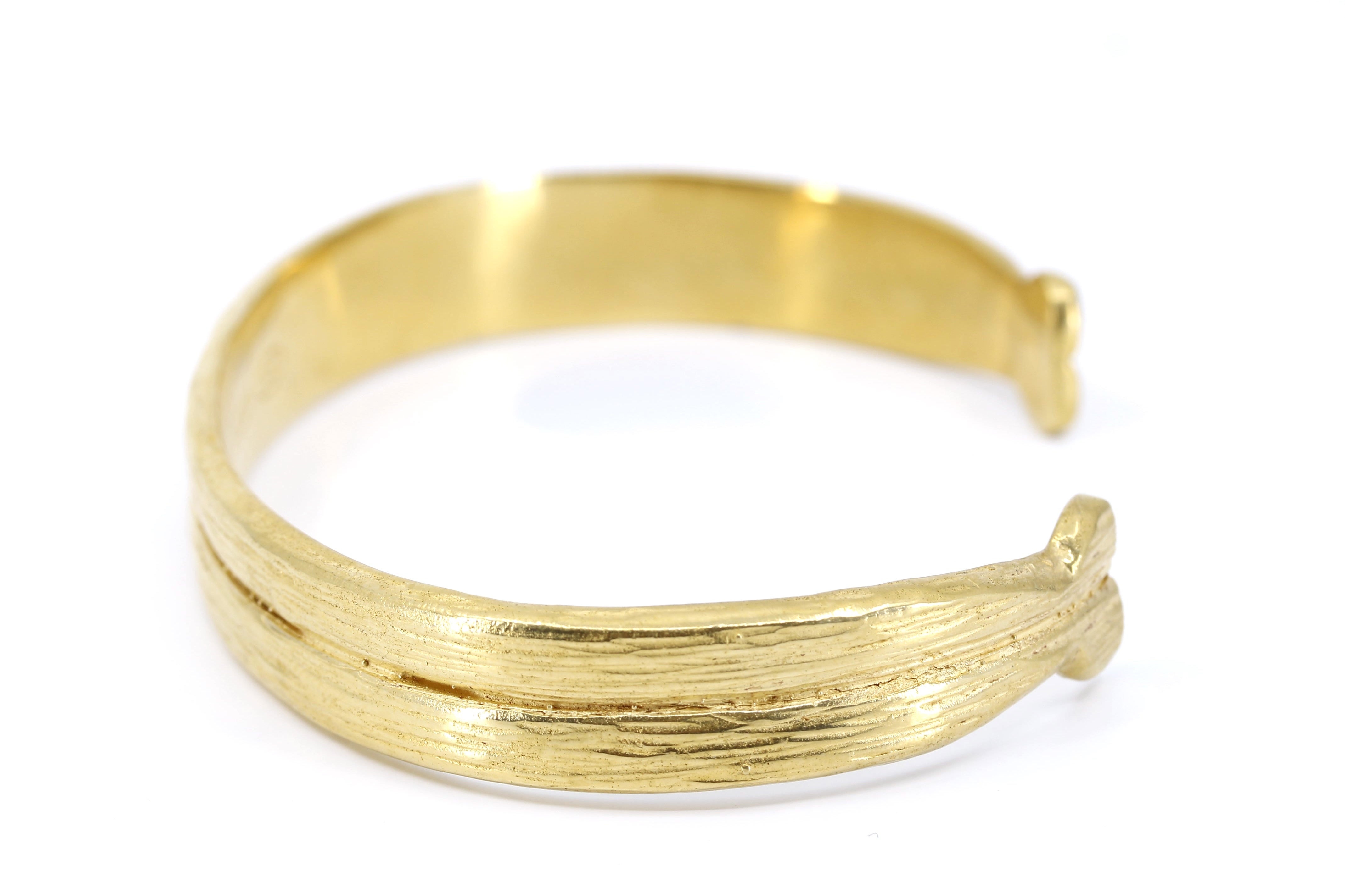 JAYA 18K Gold Vermeil Two Row Cuff Bracelet