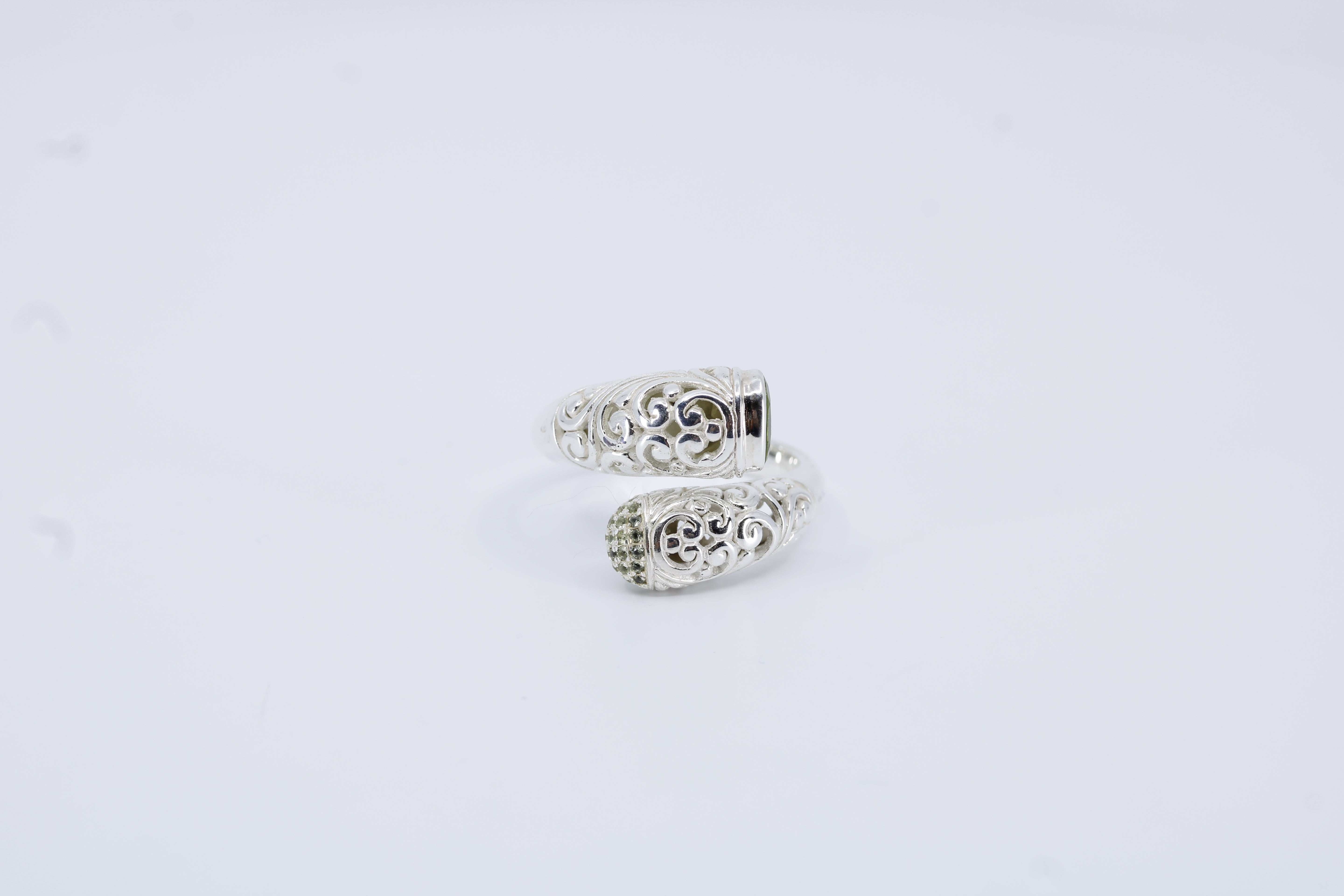 Casa Bali Peridot Bypass Ring