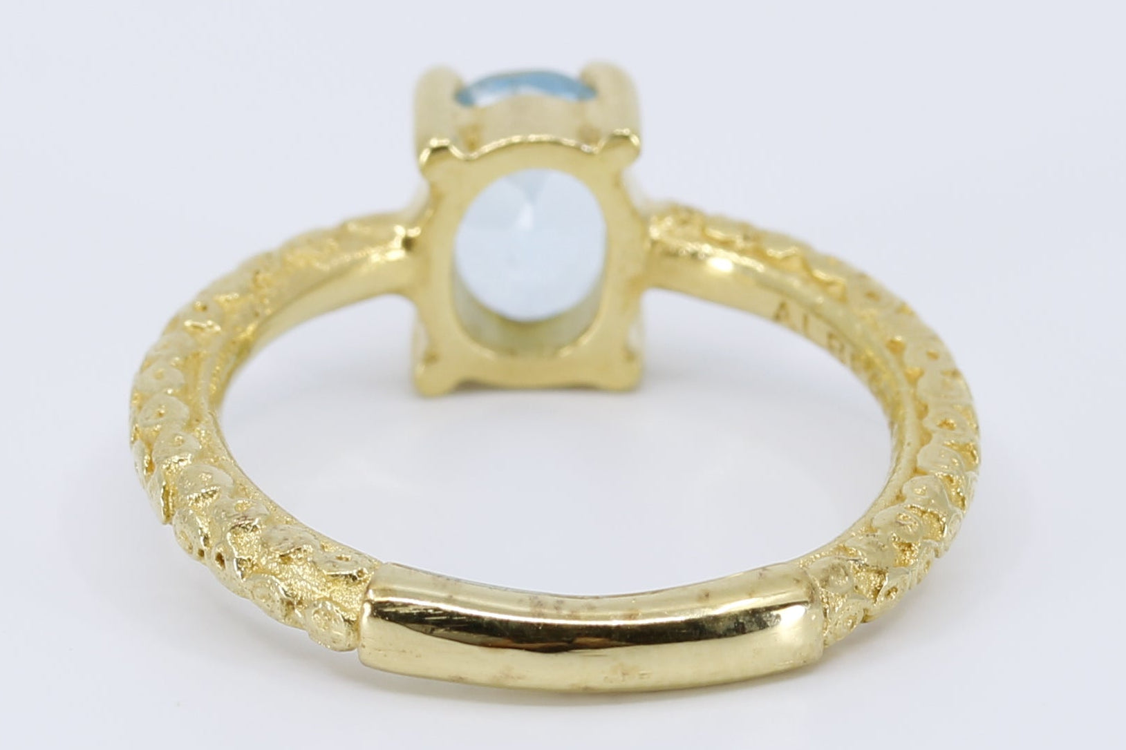 AURORA Solitaire Ring with Blue Topaz