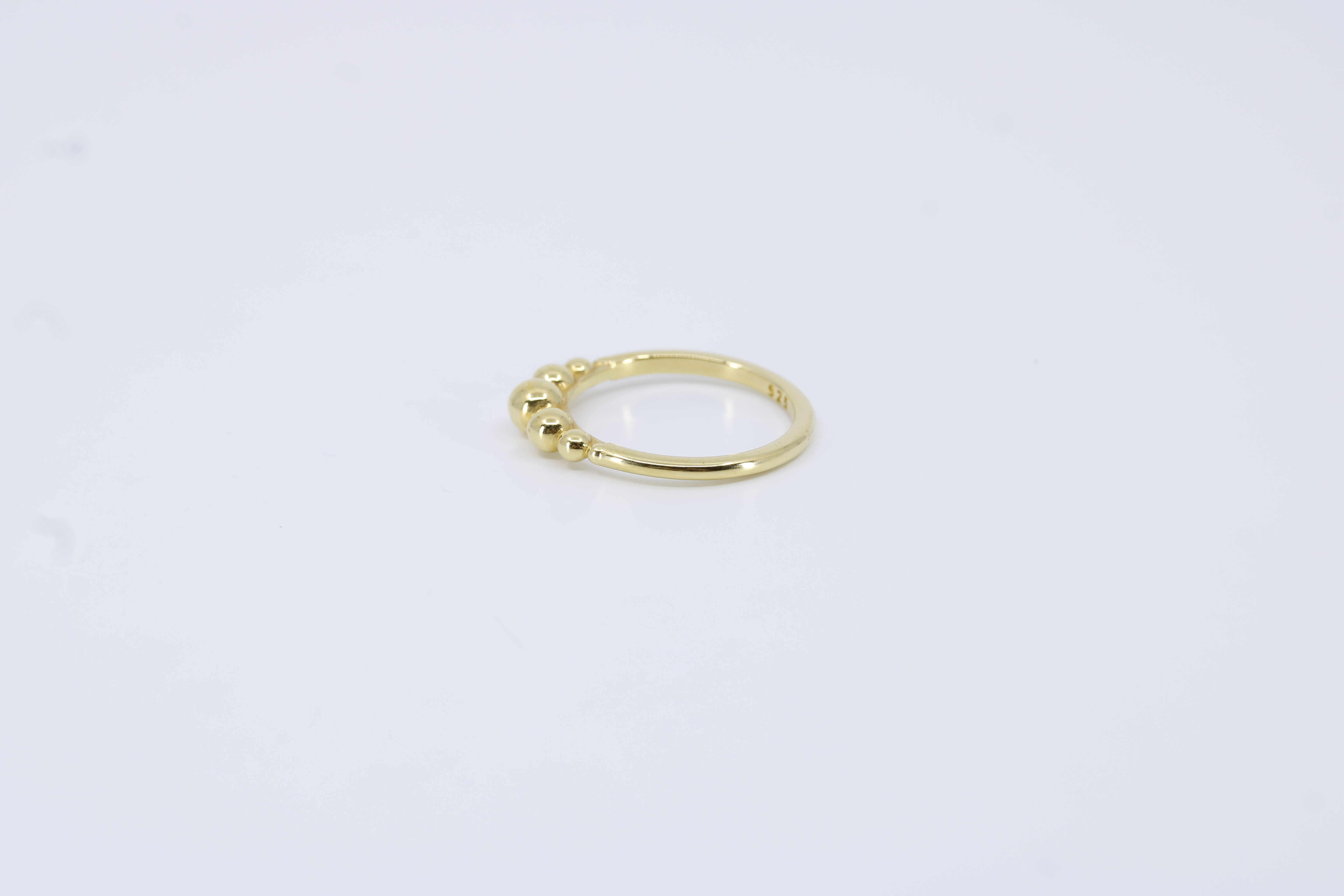 Linea 18K Gold Vermeil Beaded Band Ring