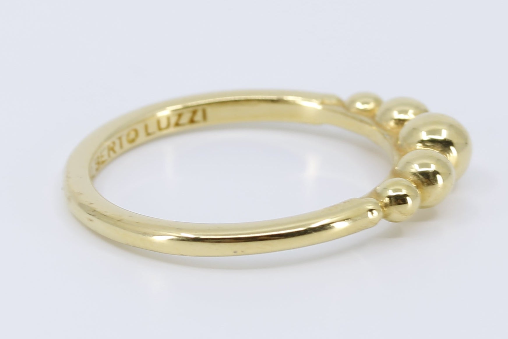 ASCENT  18K Gold Vermeil Beaded Band Ring