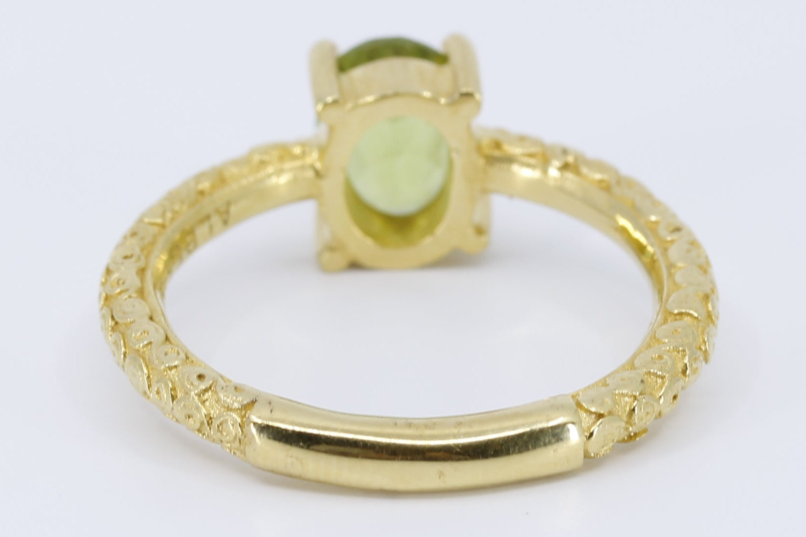 Il Gattopardo Solitaire Ring with Green Amethyst