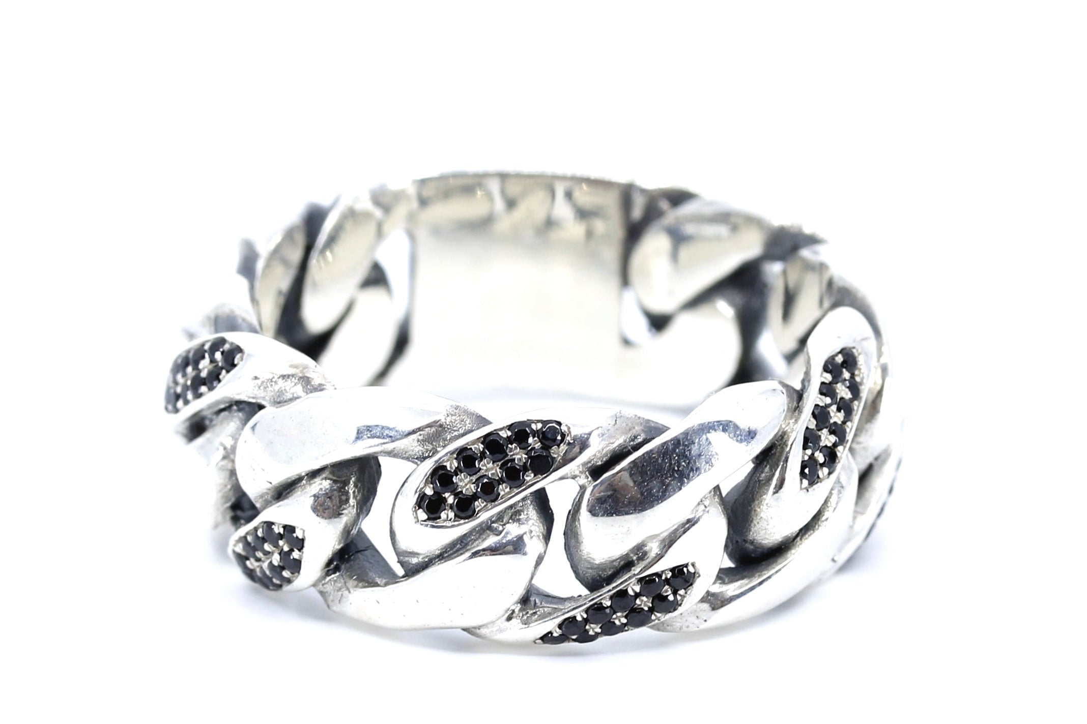 SAAR Black Spinel Curb Chain Ring