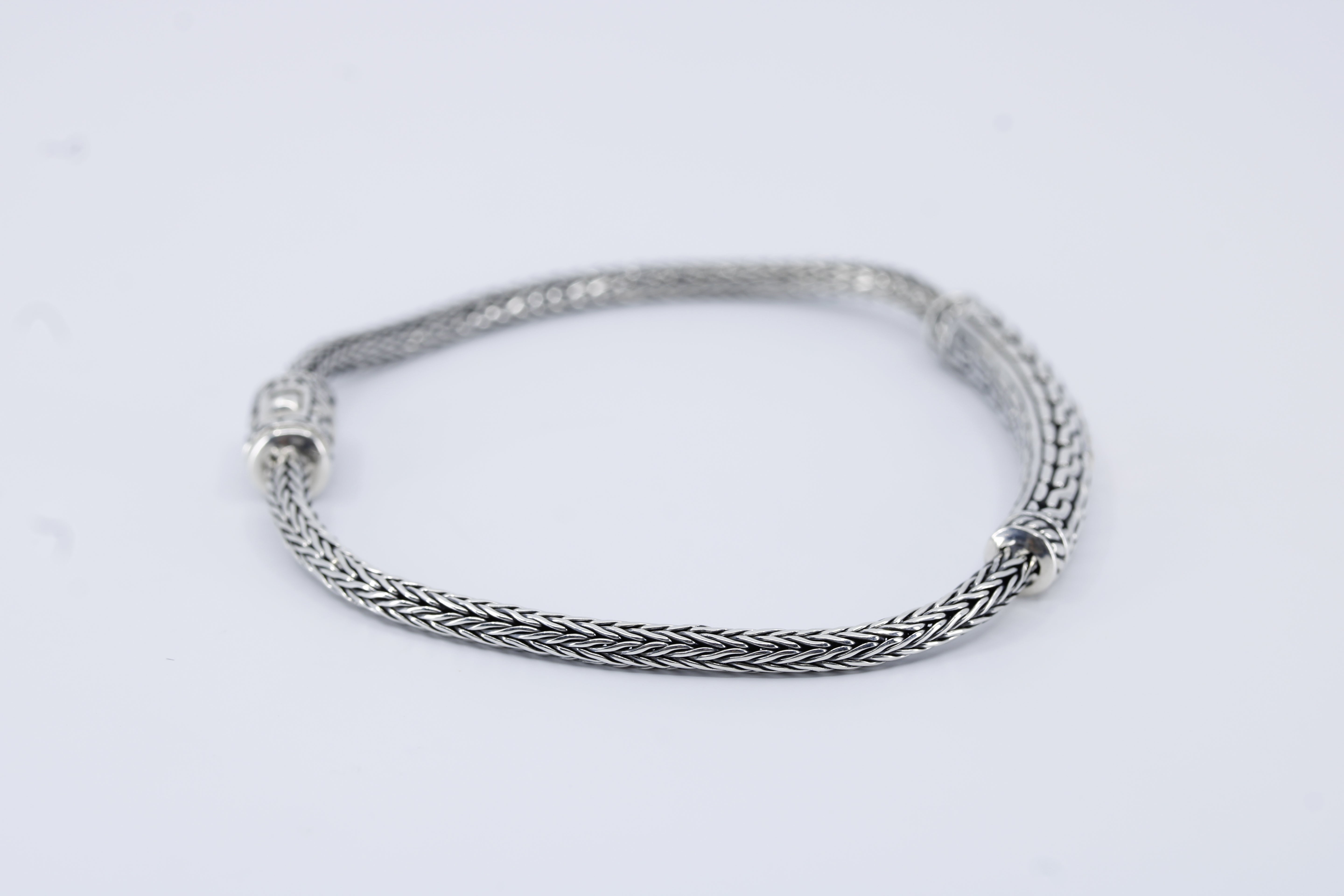 Casa Bali Woven Station Bracelet with 18K Gold Detail
