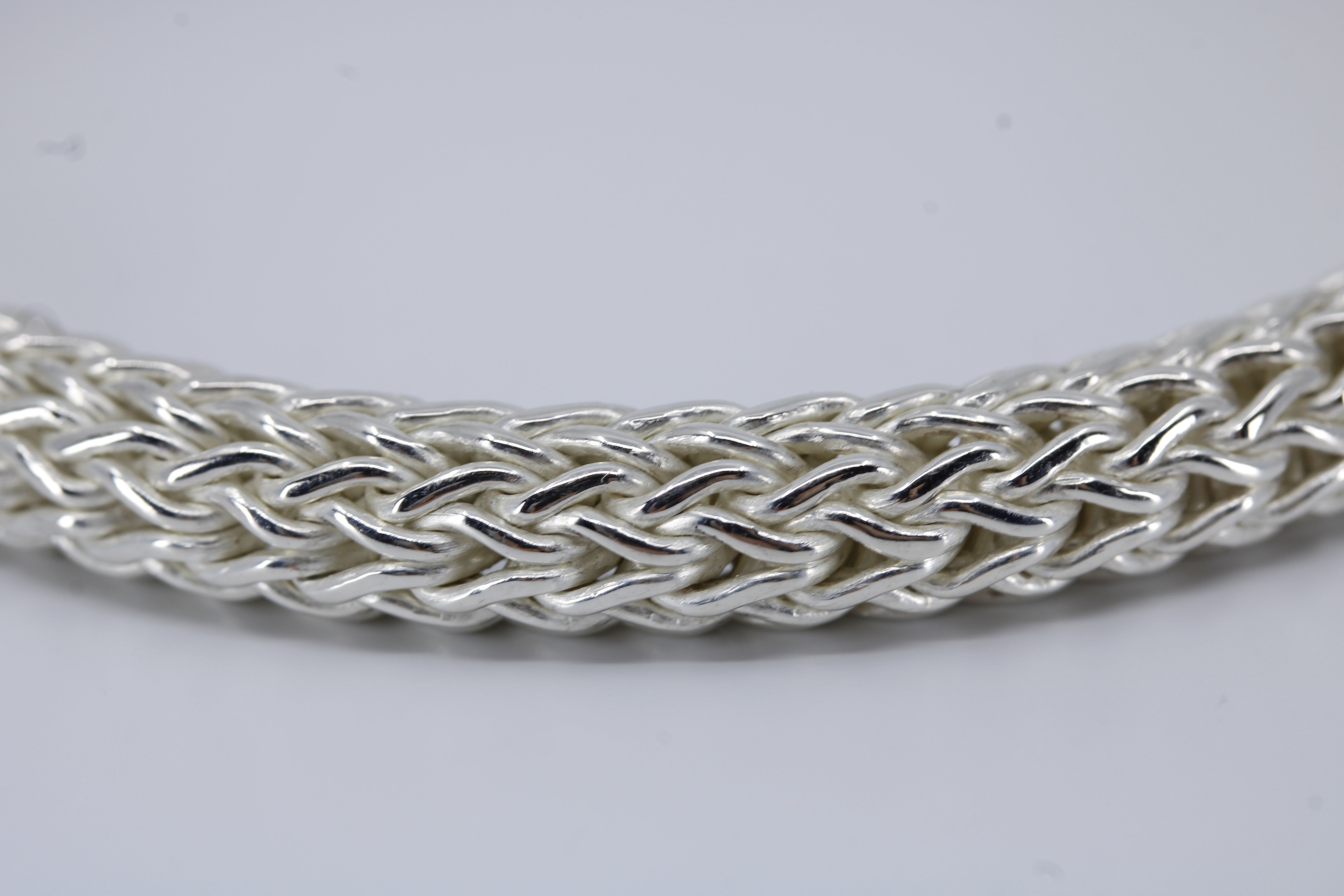 Casa Bali Panther Head Woven Chain Bracelet