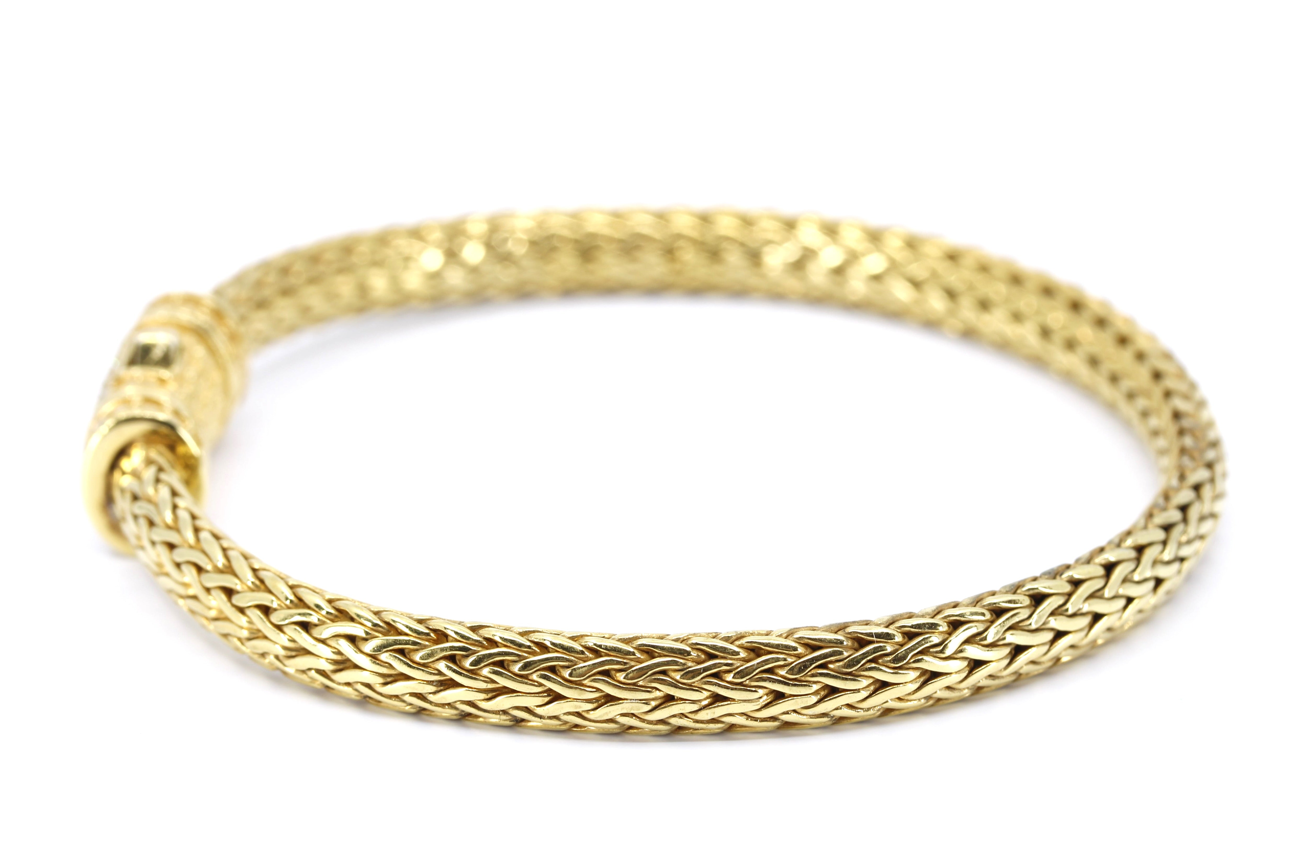 DALILA  Spiga Bracelet with Pavé Lock