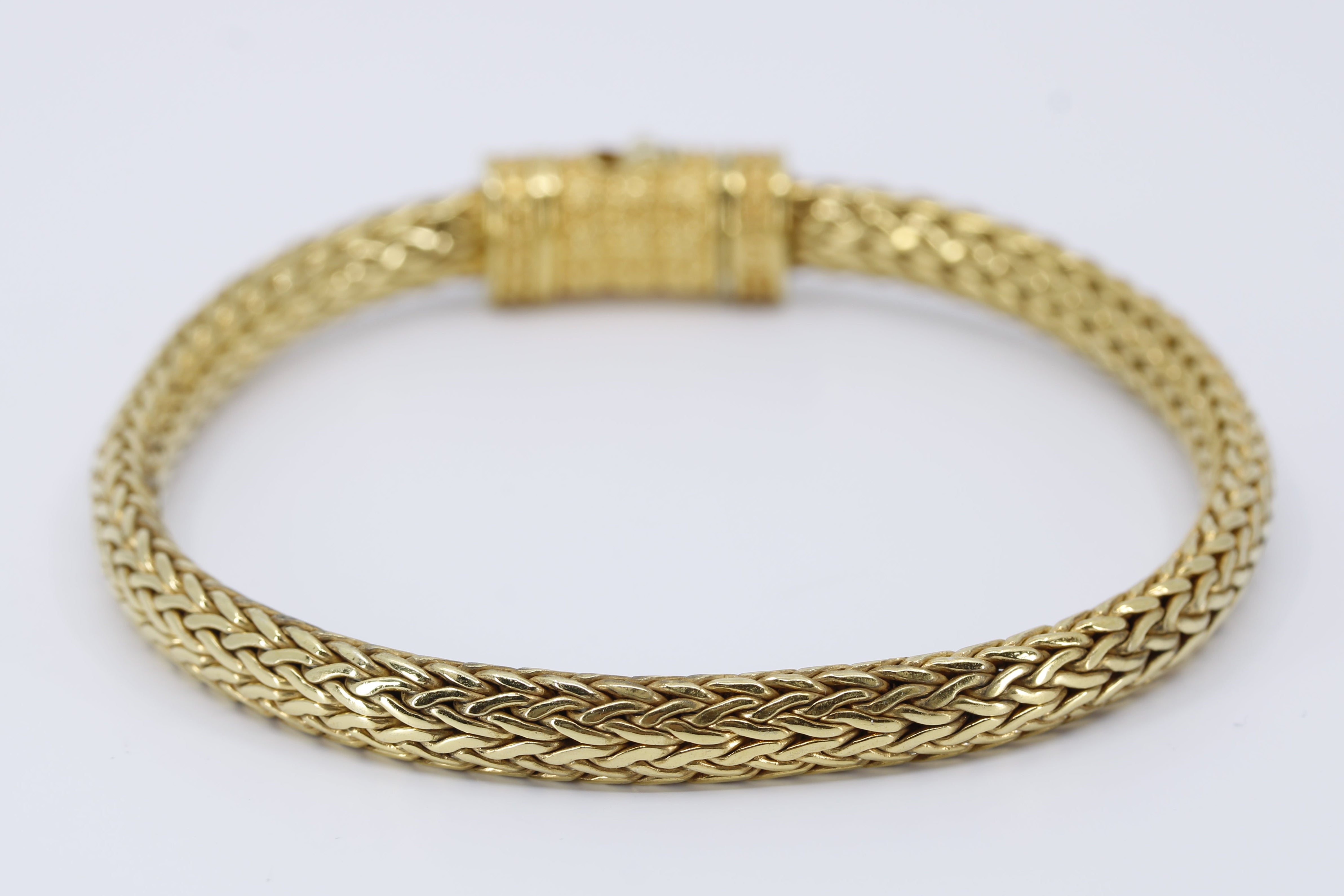 DALILA  Spiga Bracelet with Pavé Lock
