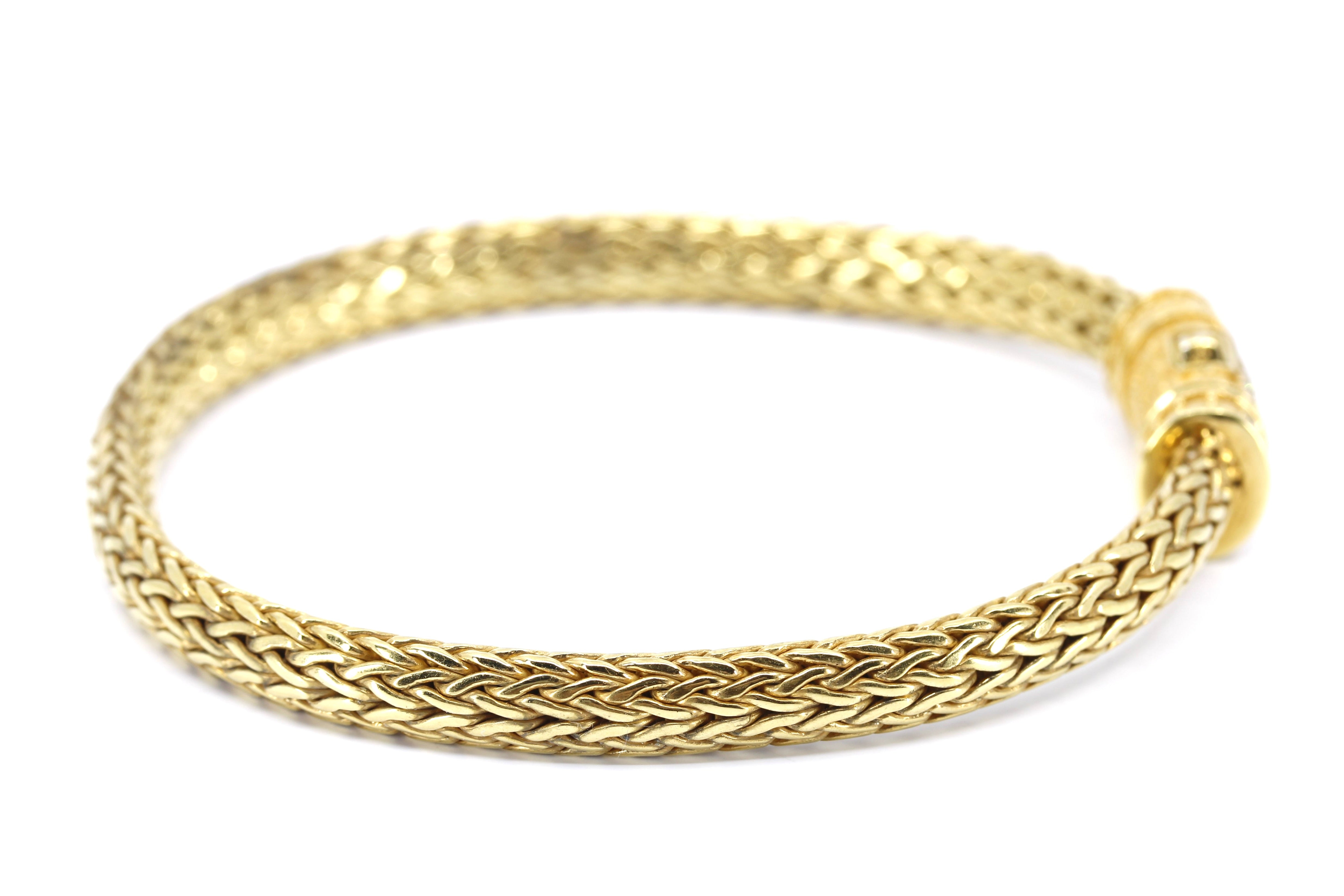 DALILA  Spiga Bracelet with Pavé Lock