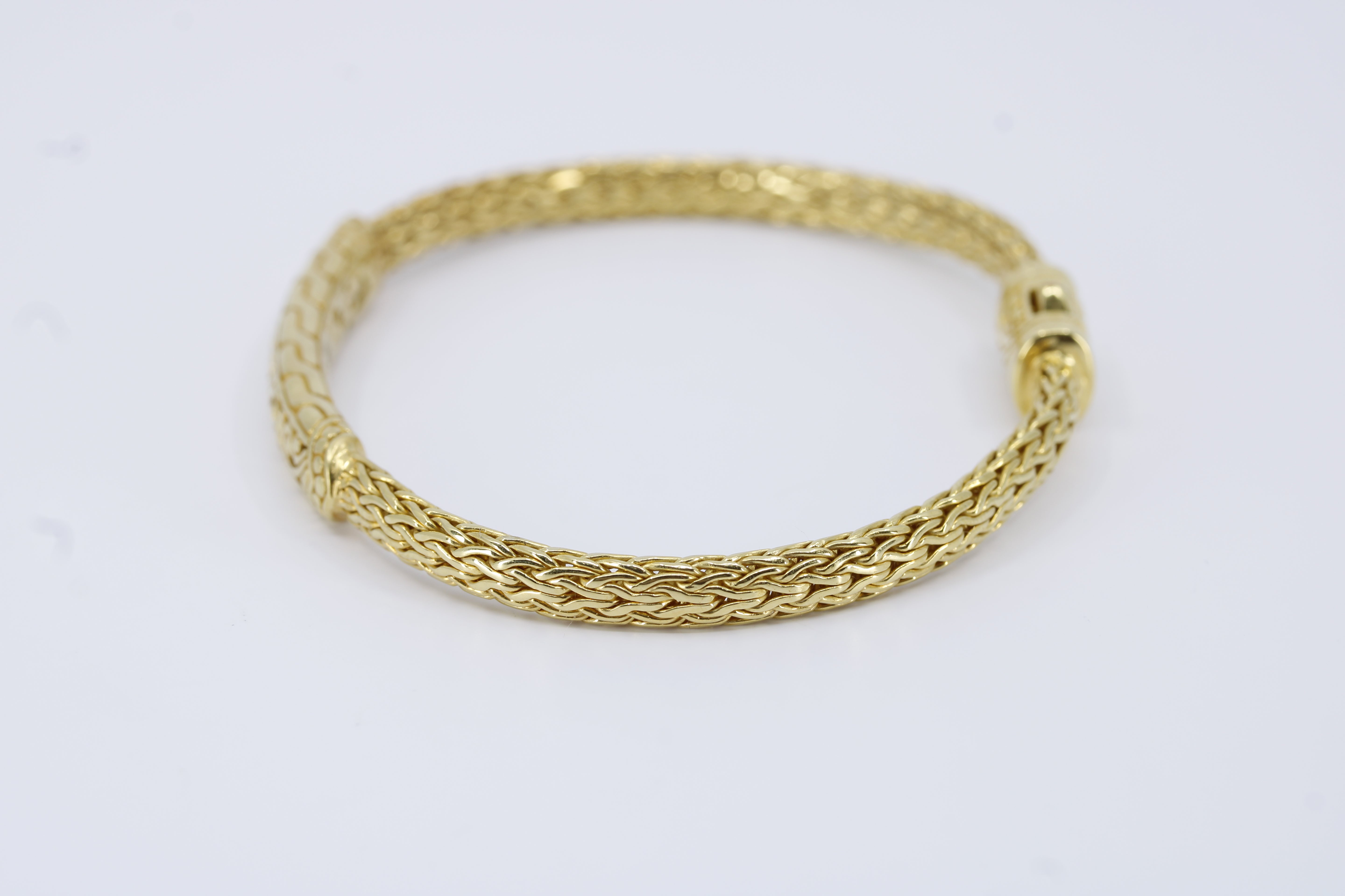 Casa Bali 18K Gold Vermeil Classic Carved Station Bracelet