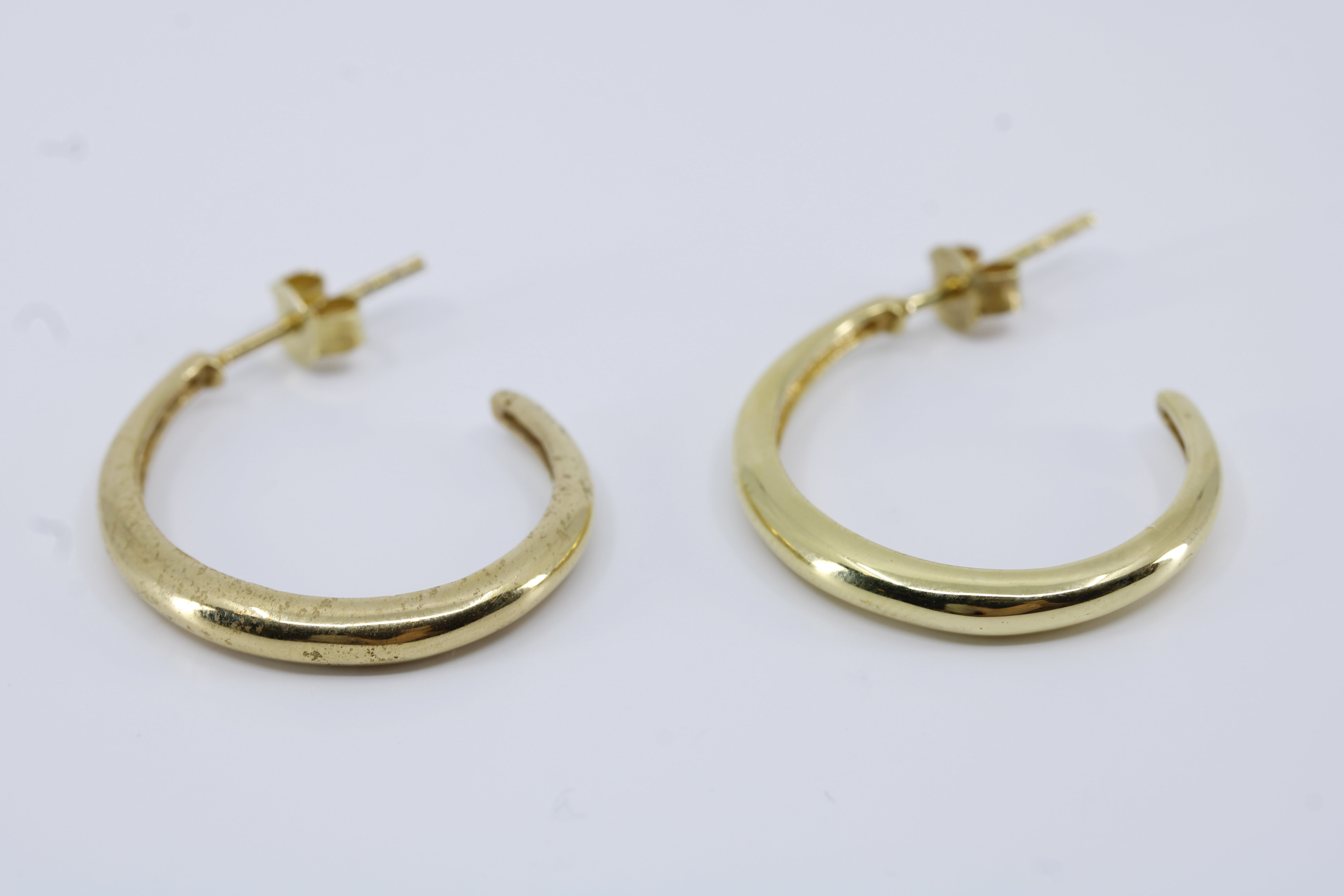 Linea 18K Gold Vermeil Half Hoop Earrings