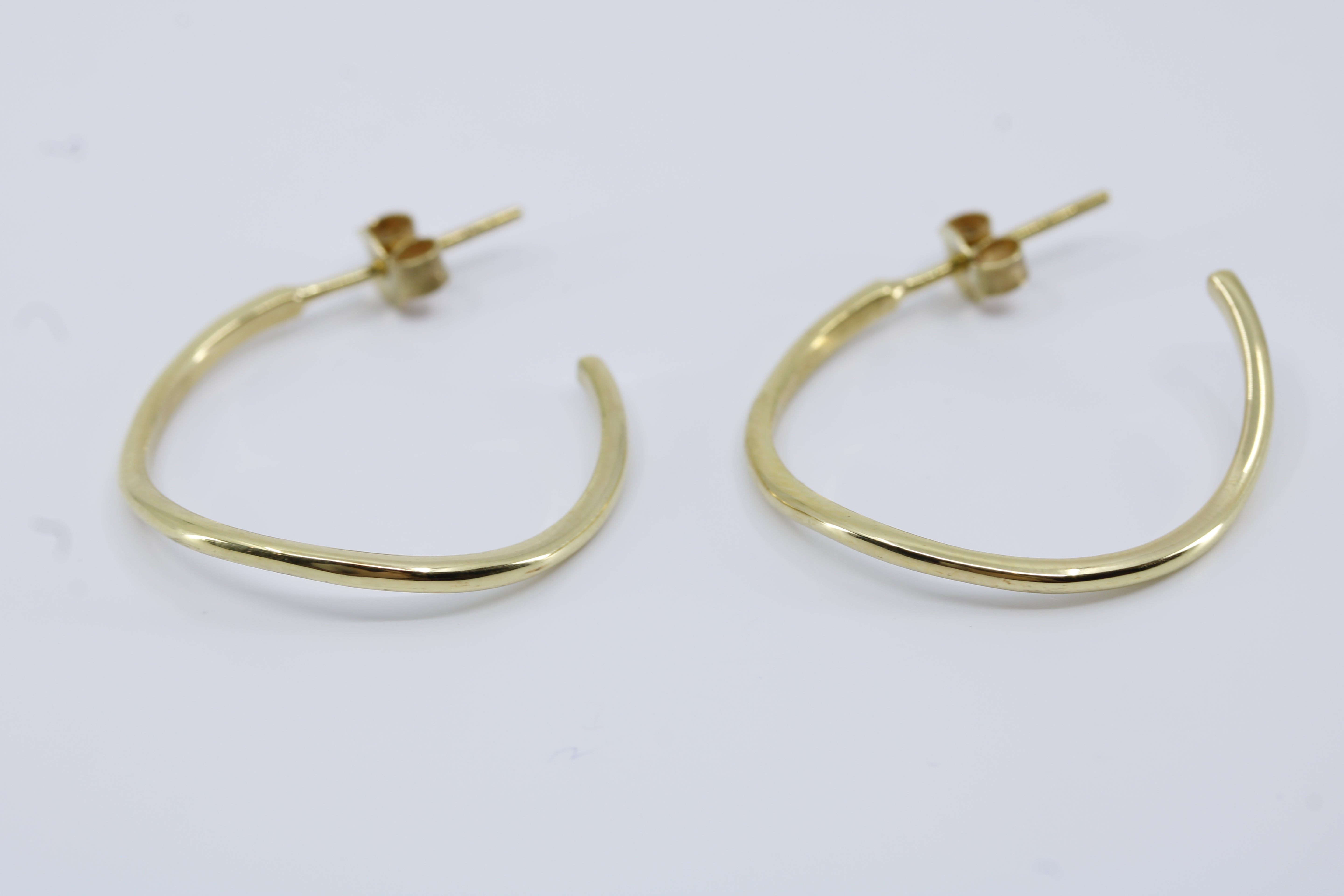 Linea 18K Gold Vermeil Sculpted Half Hoop Earrings