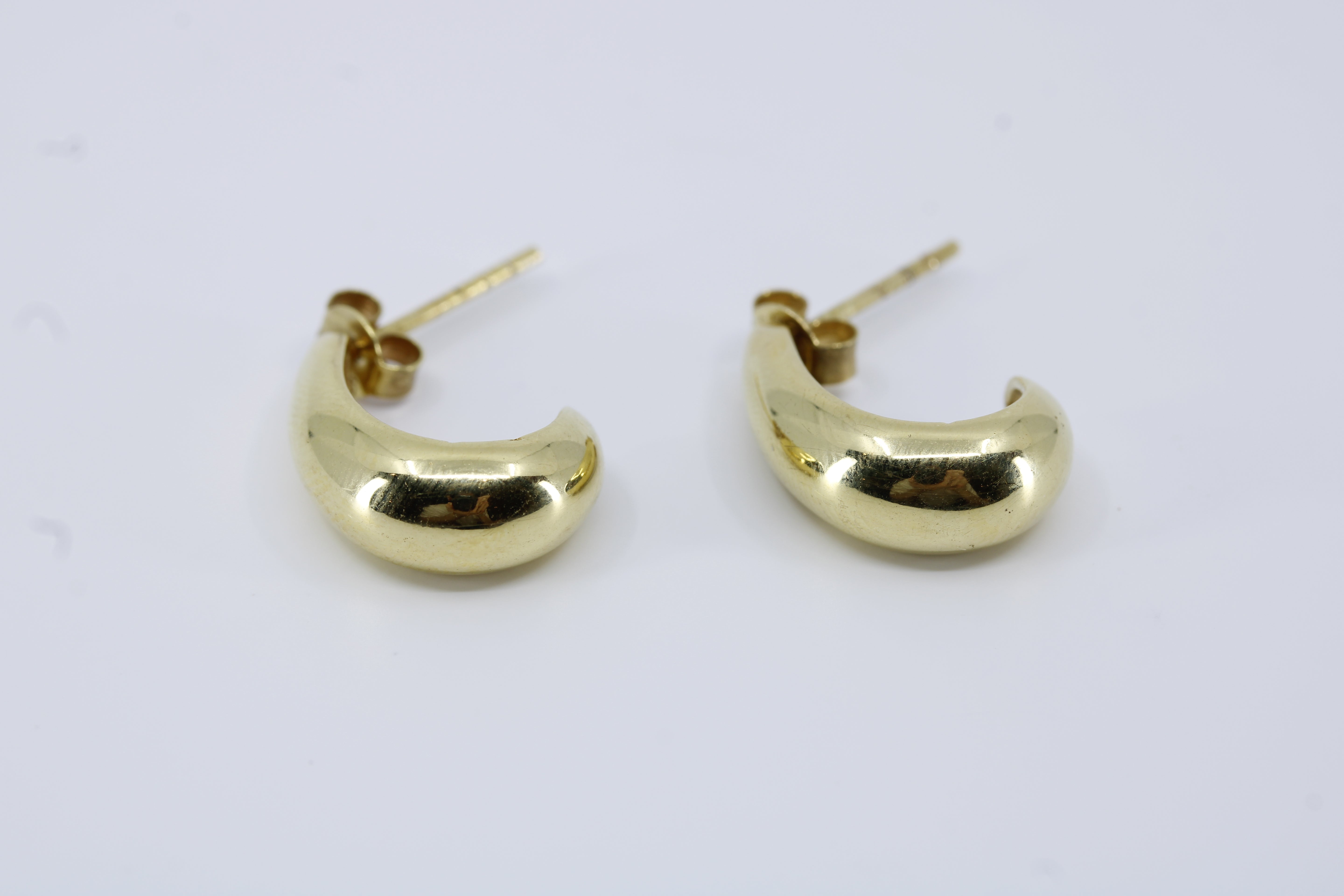 Linea 18K Gold Vermeil Teardrop Huggie Hoop Earrings