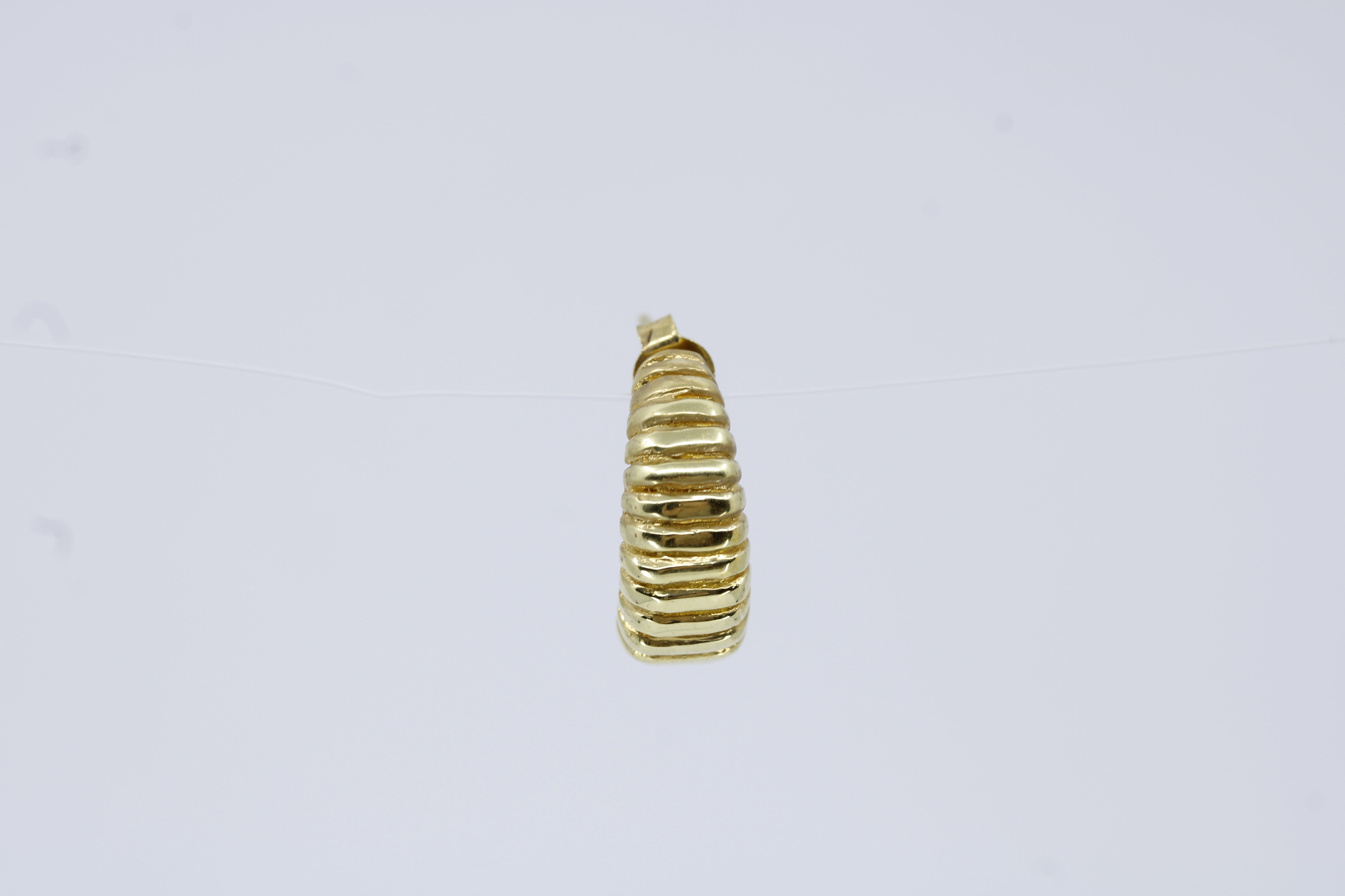 Linea 18K Gold Vermeil Ribbed Hoop Earrings