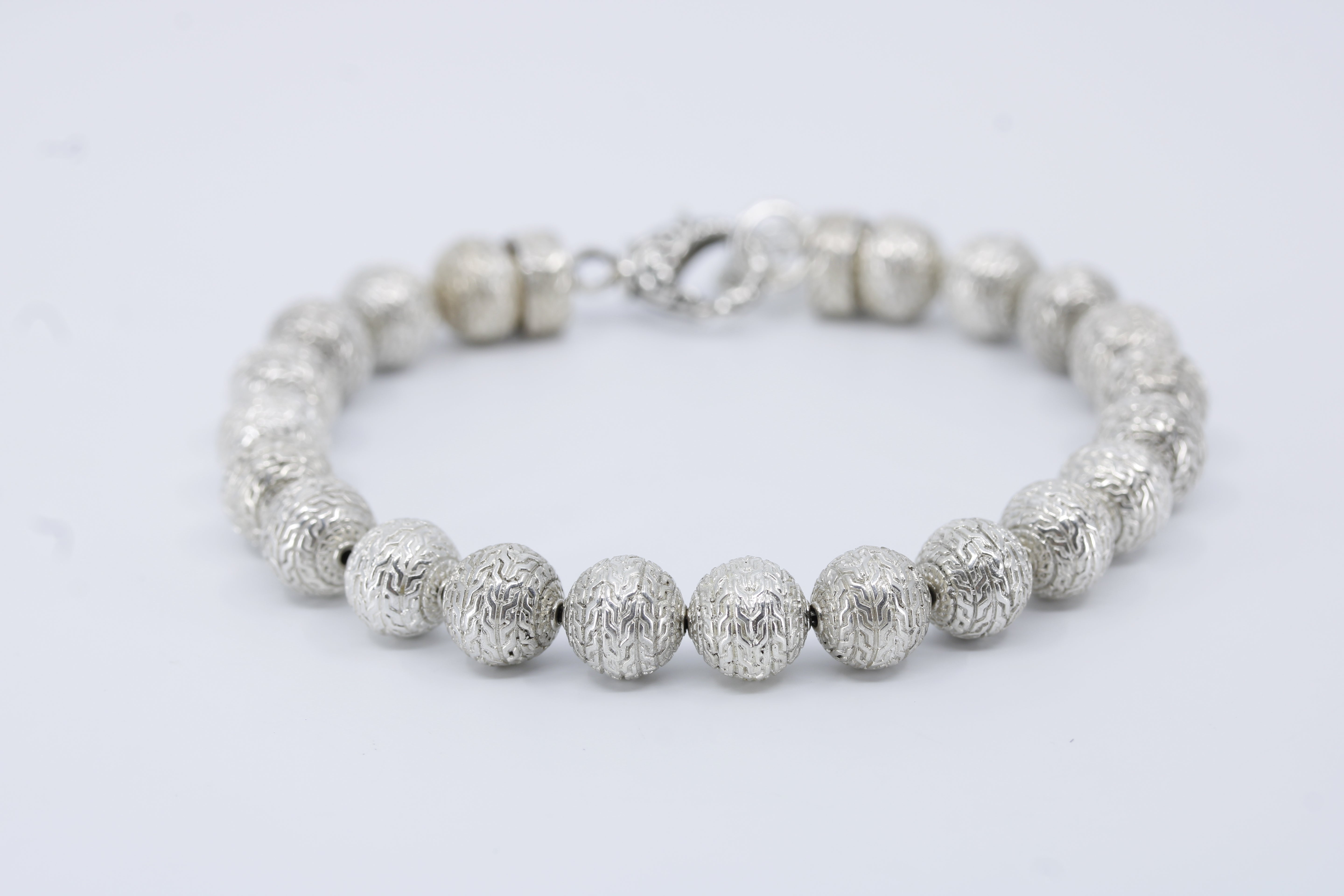 Monaco Etched Silver Bracelet