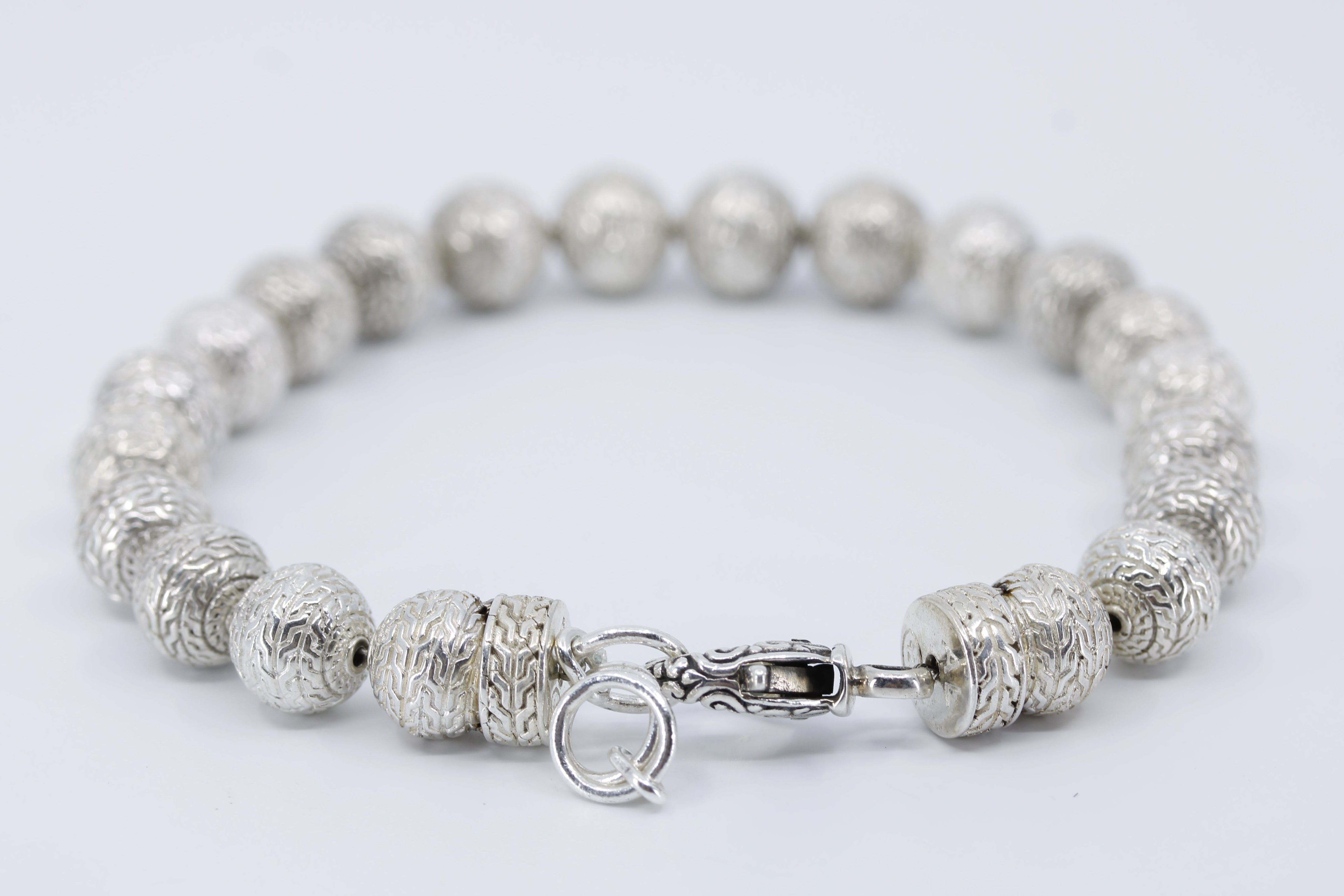 BOND Etched Silver Bracelet