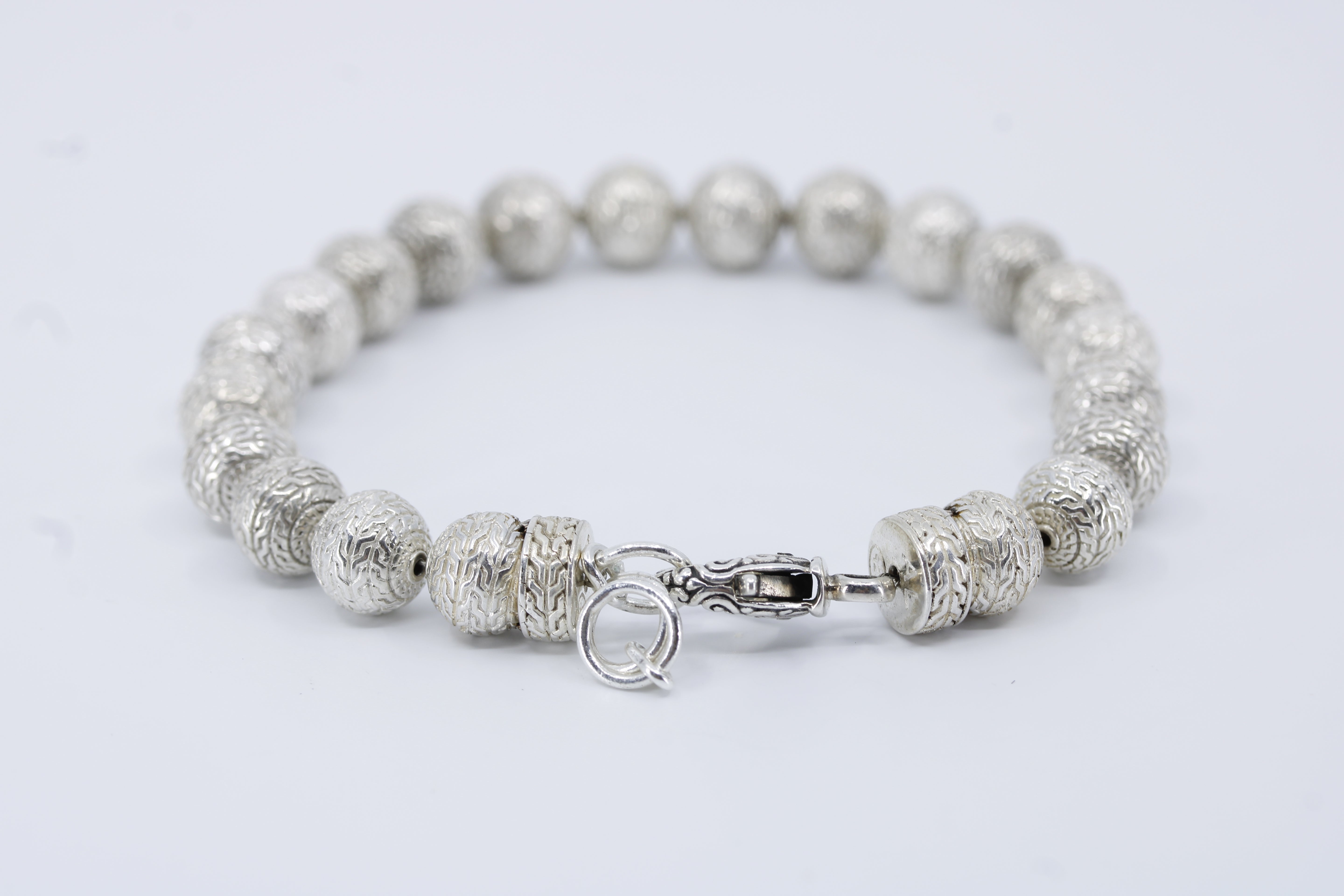 Monaco Etched Silver Bracelet
