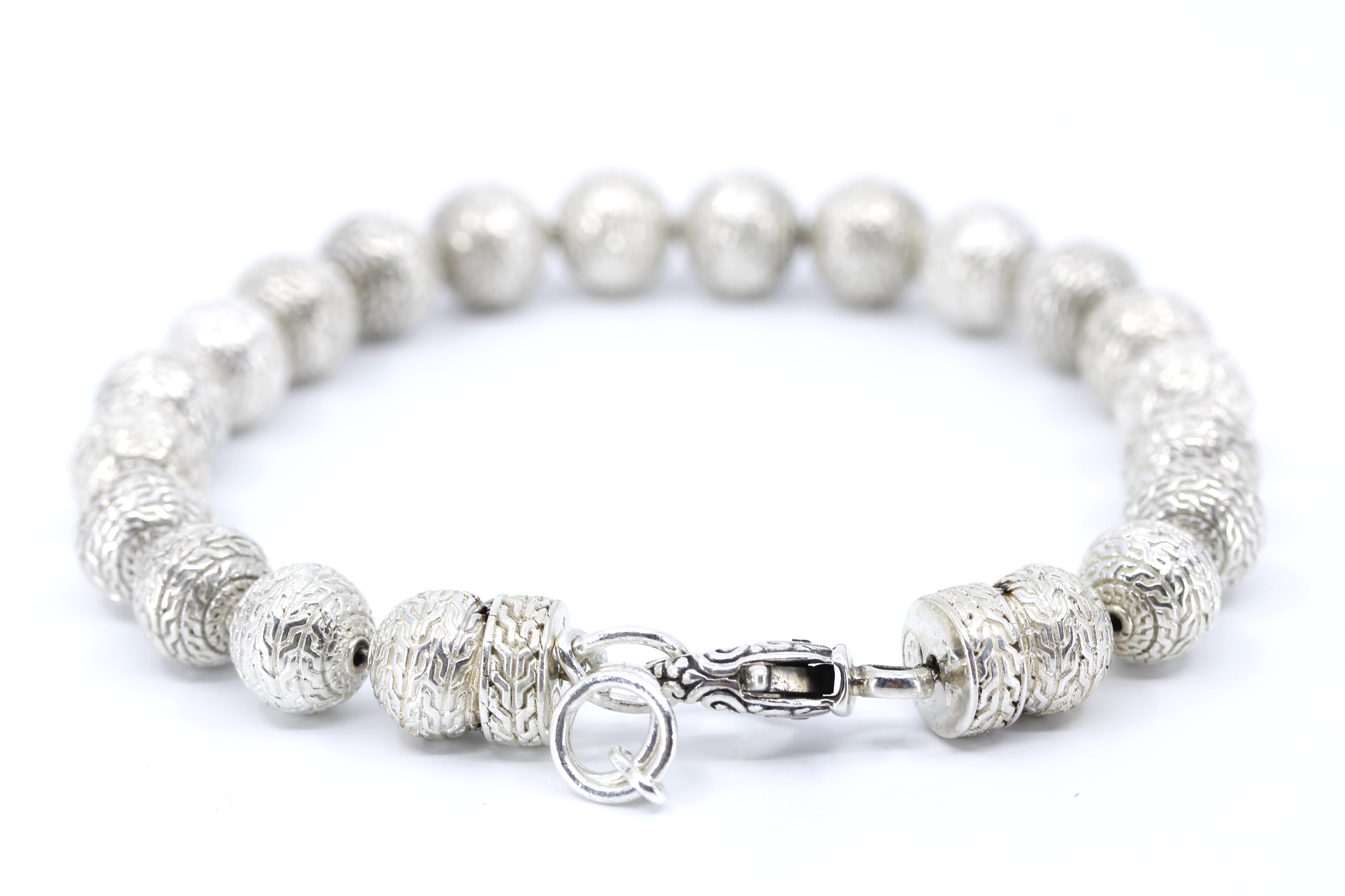 BOND Etched Silver Bracelet