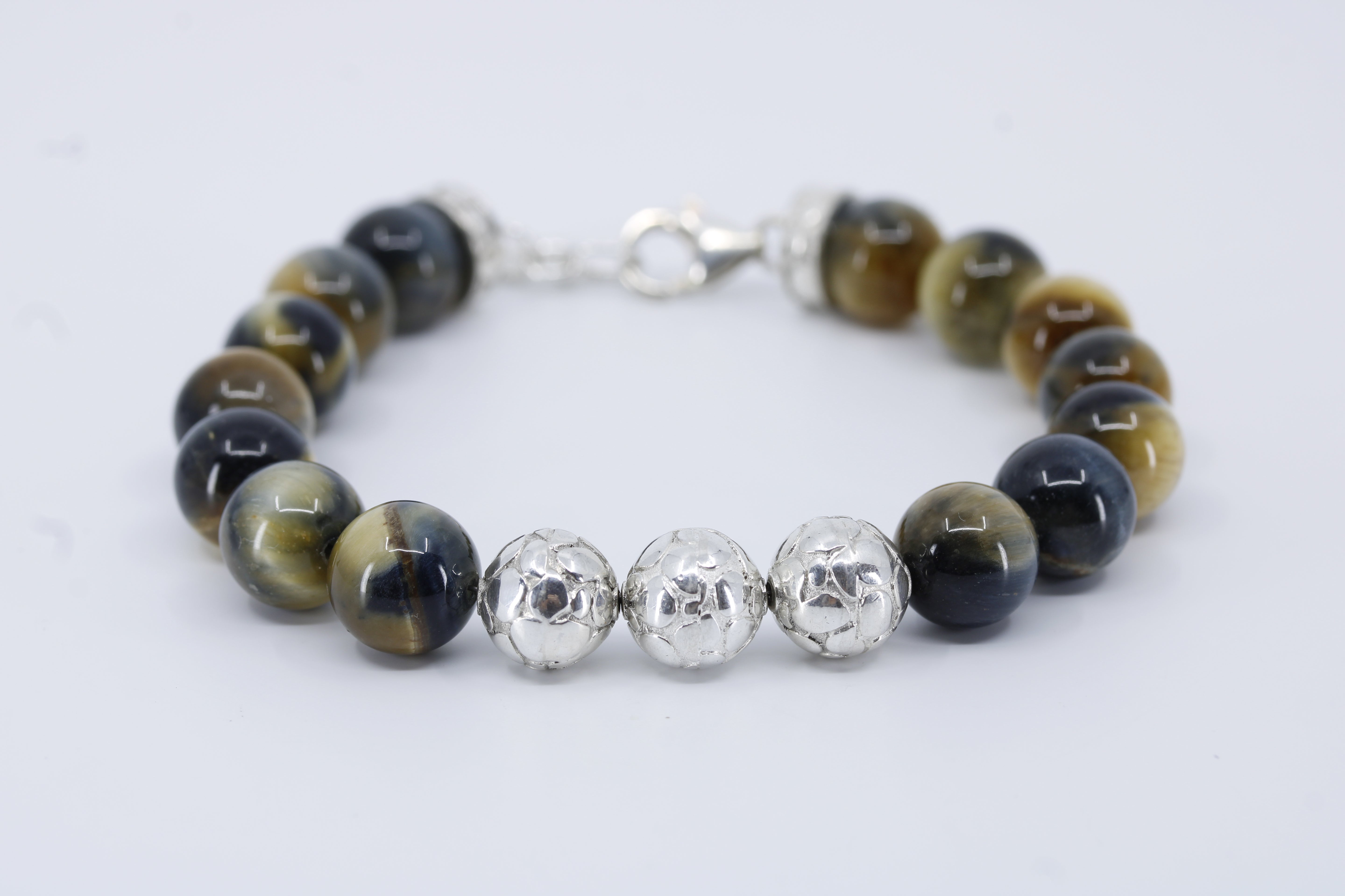 Monaco Tiger Eye Triple Lock Bracelet