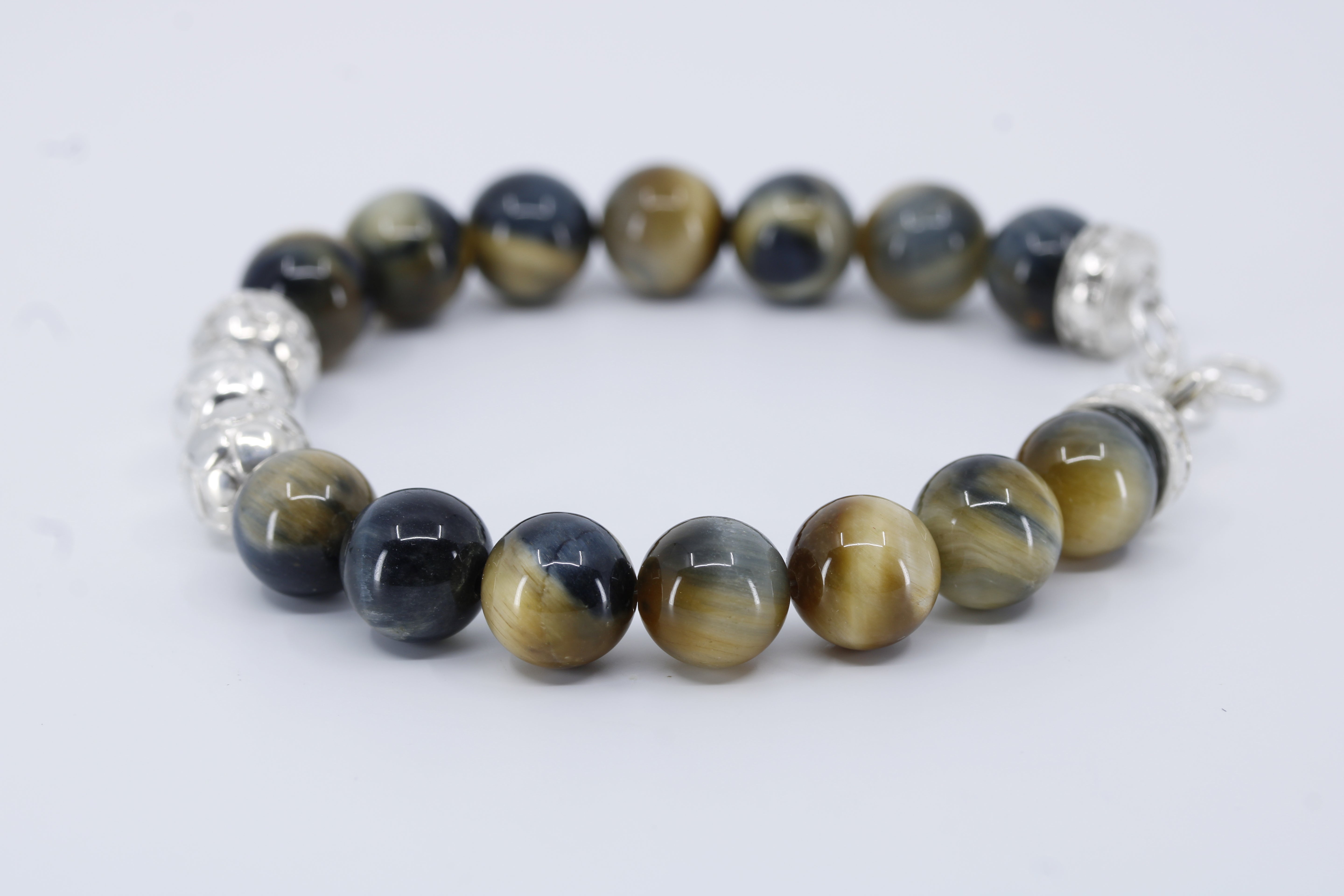 Monaco Tiger Eye Triple Lock Bracelet