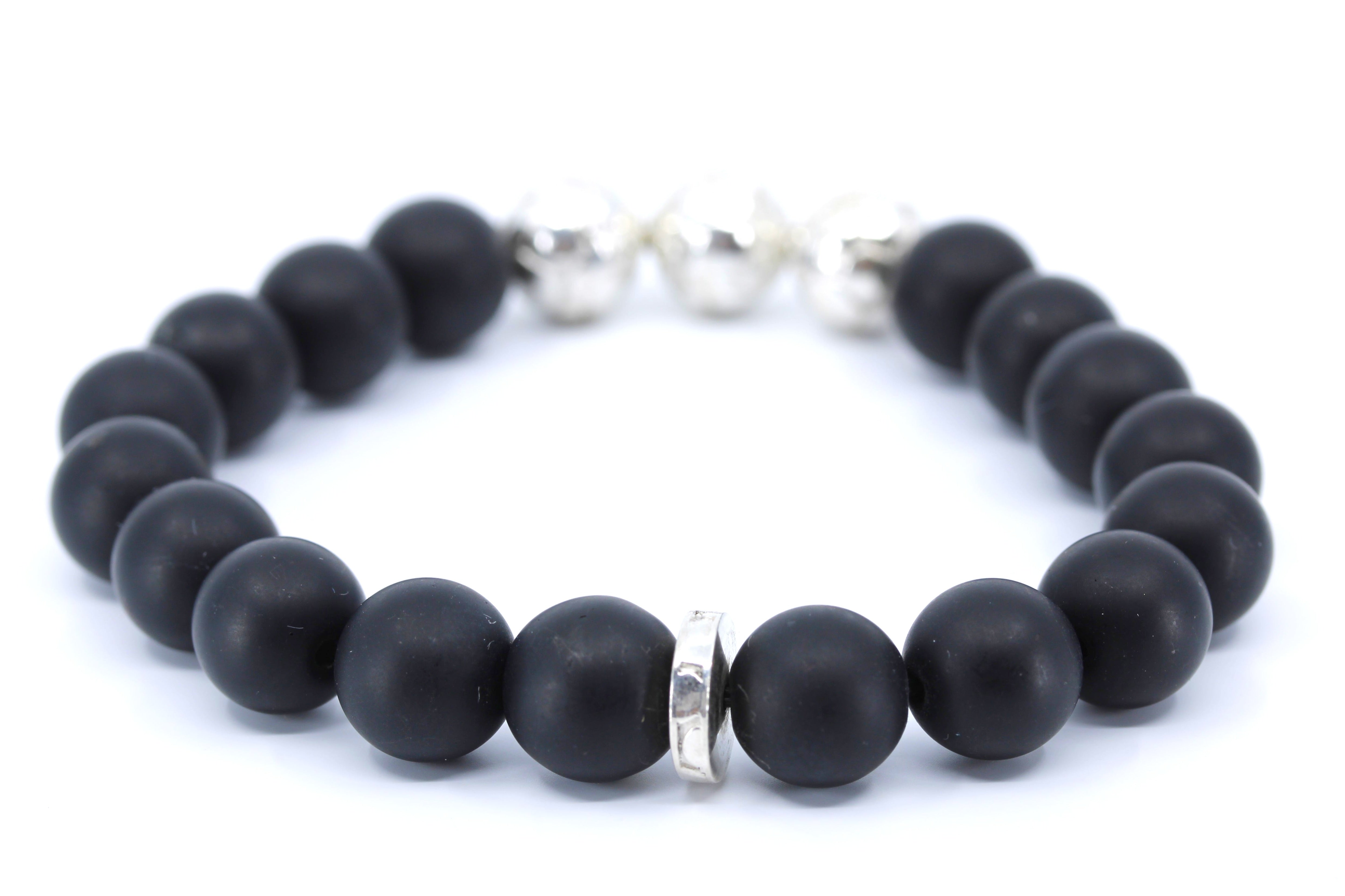 BOND Black Onyx Triple Bracelet
