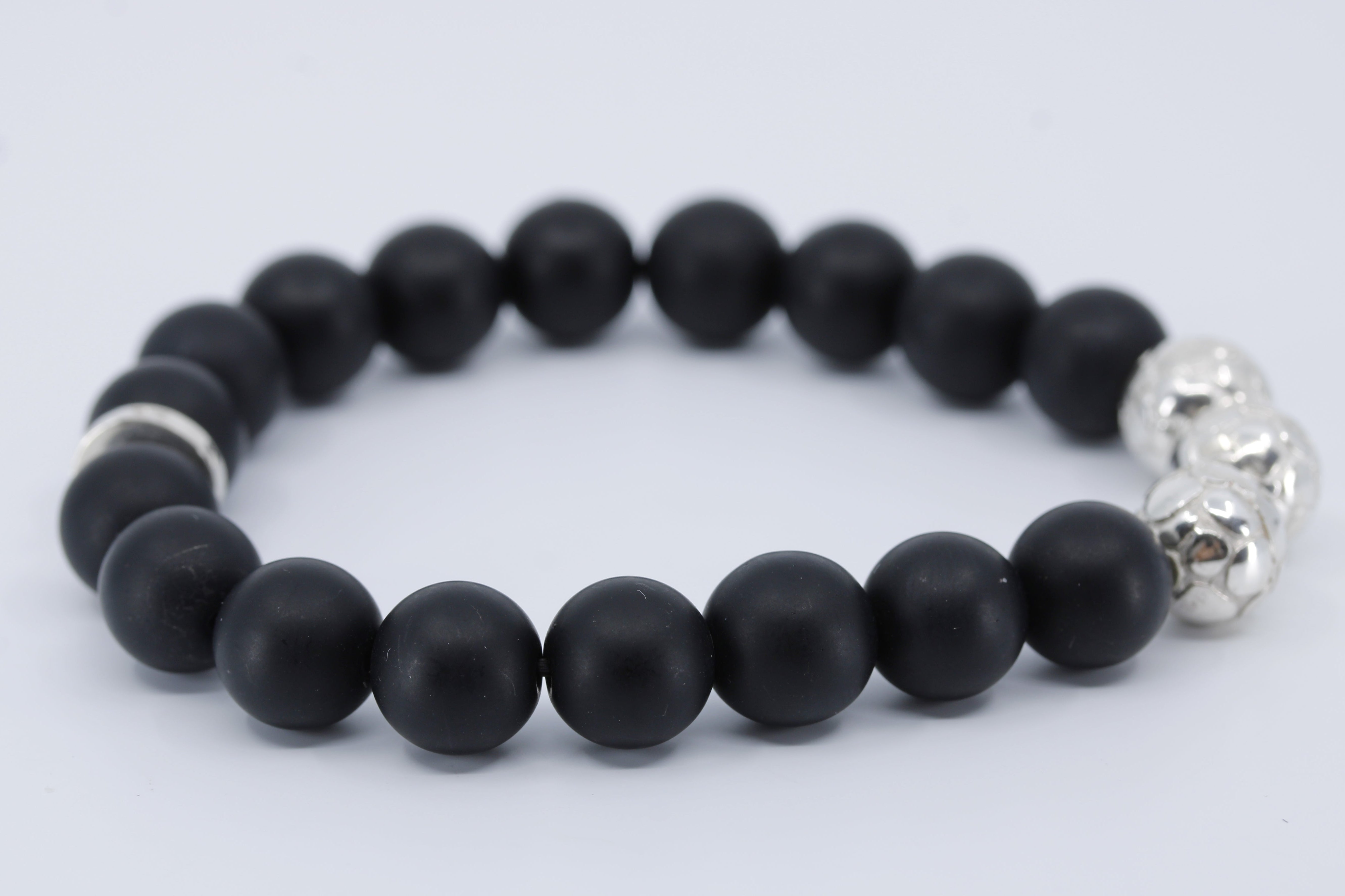 BOND Black Onyx Triple Bracelet