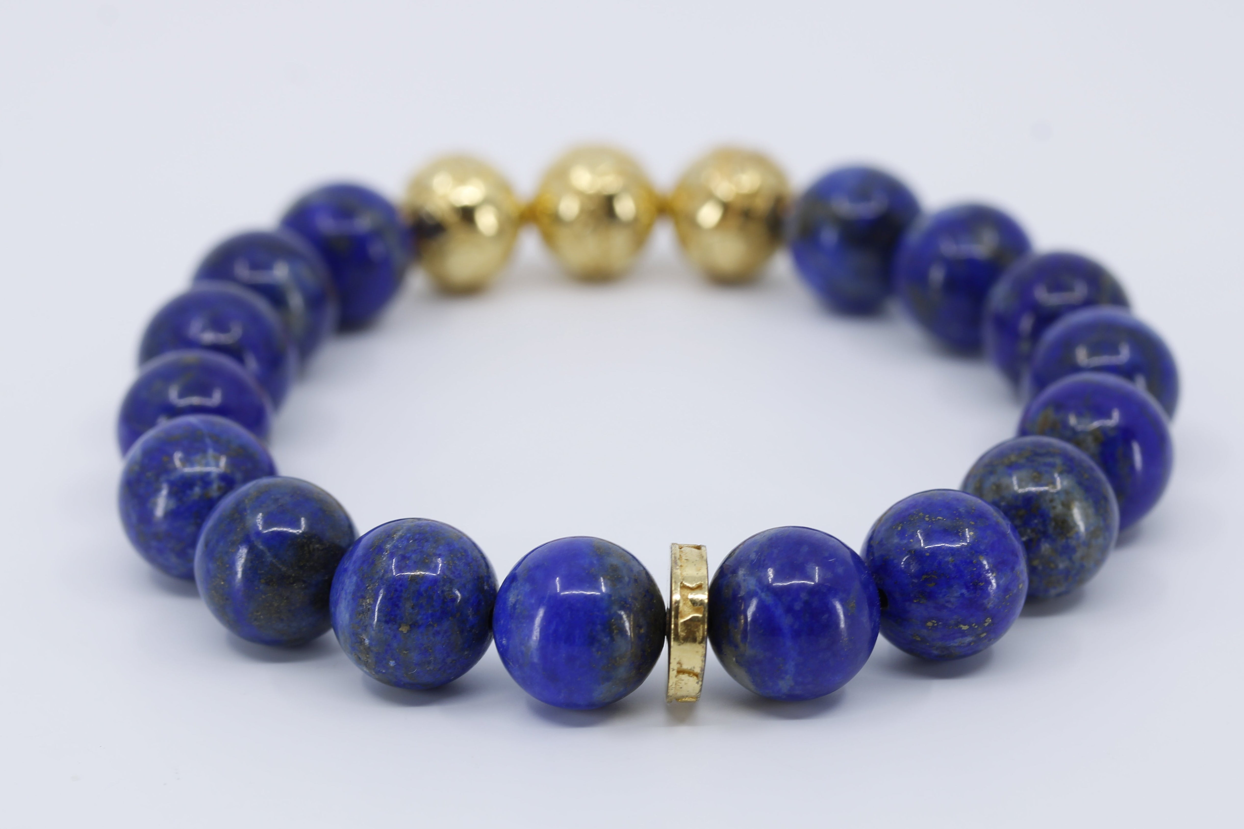 BOND Lapis Triple Bracelet with 18K Gold Vermeil
