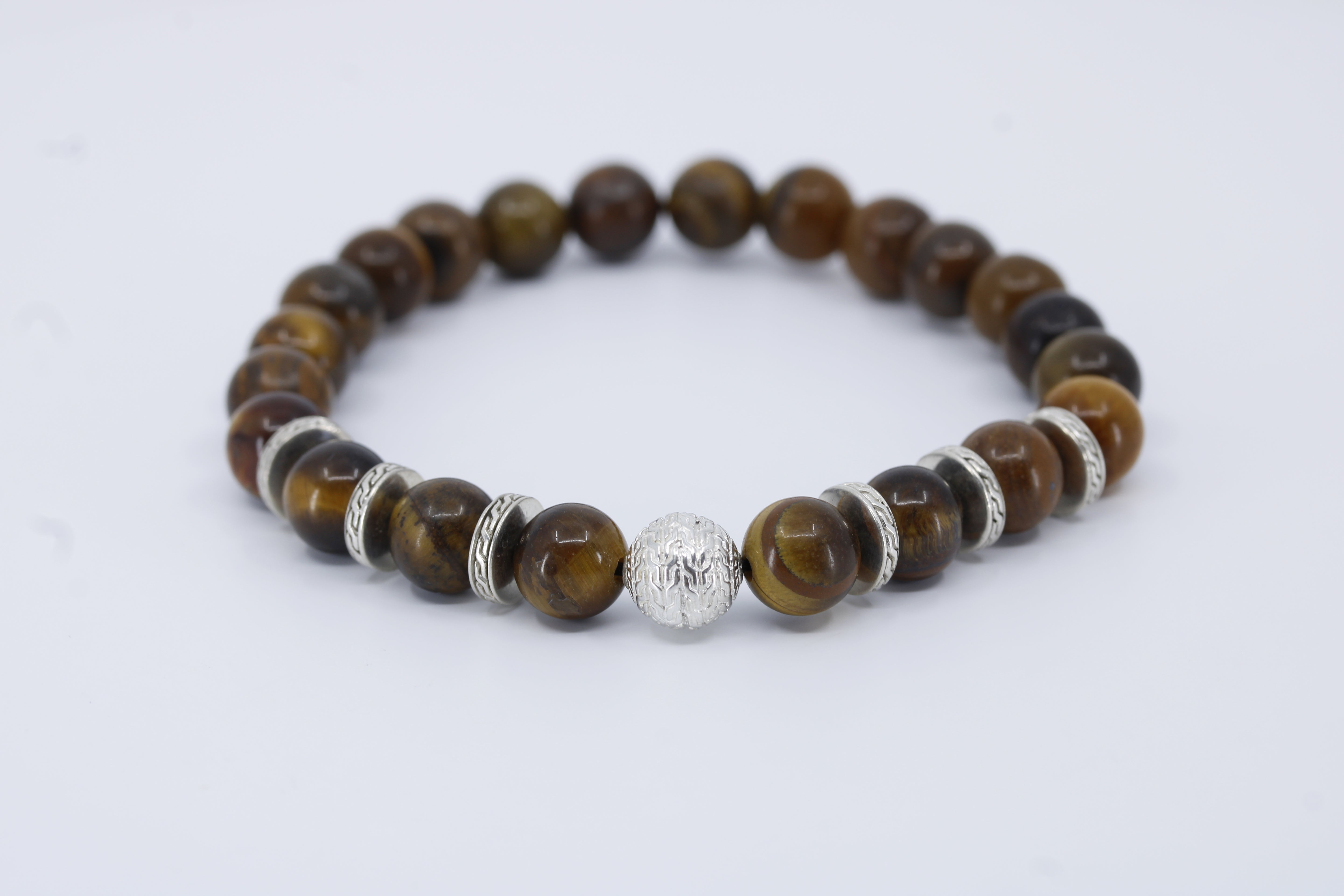 Monaco Tiger Eye Single Bracelet
