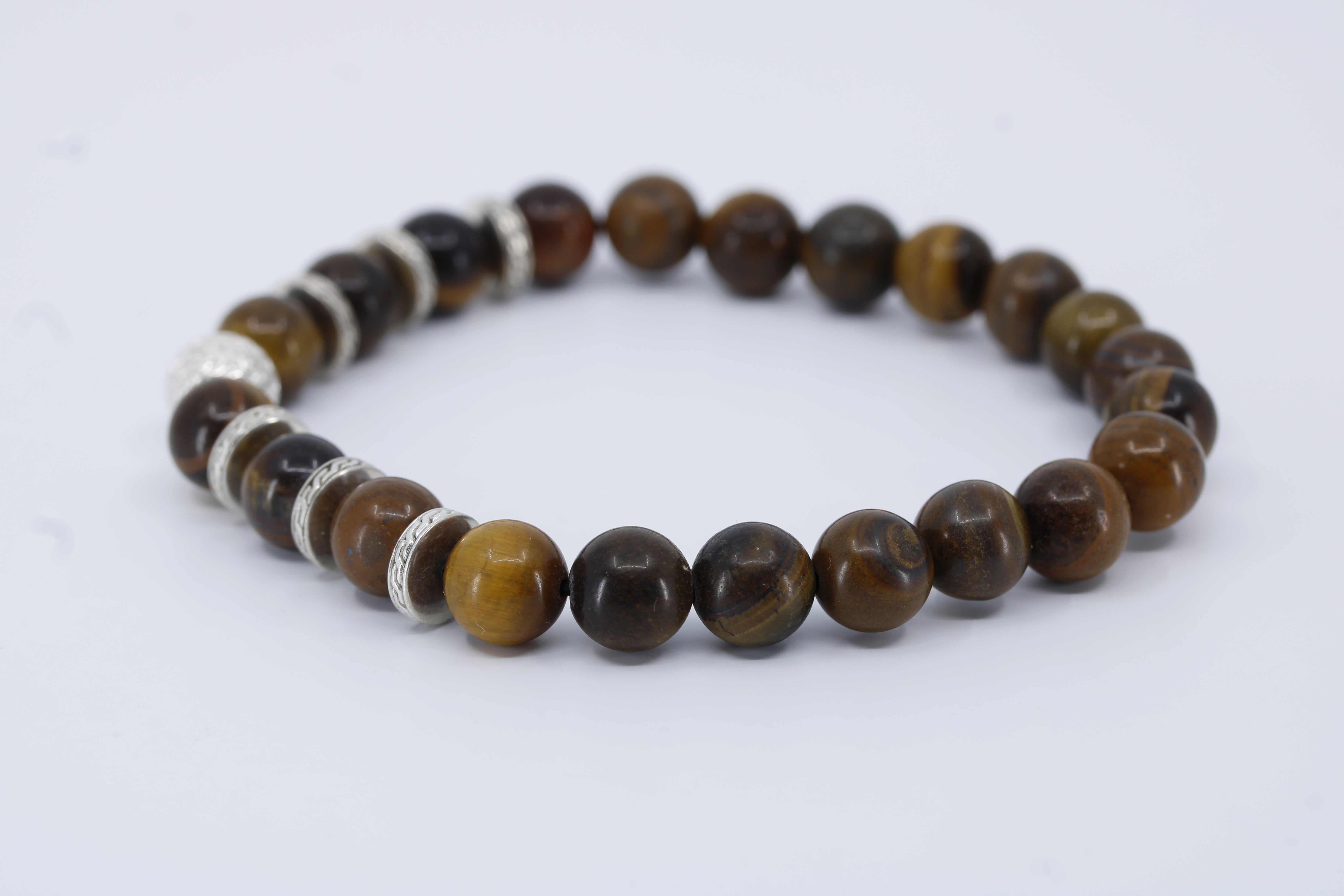 Monaco Tiger Eye Single Bracelet