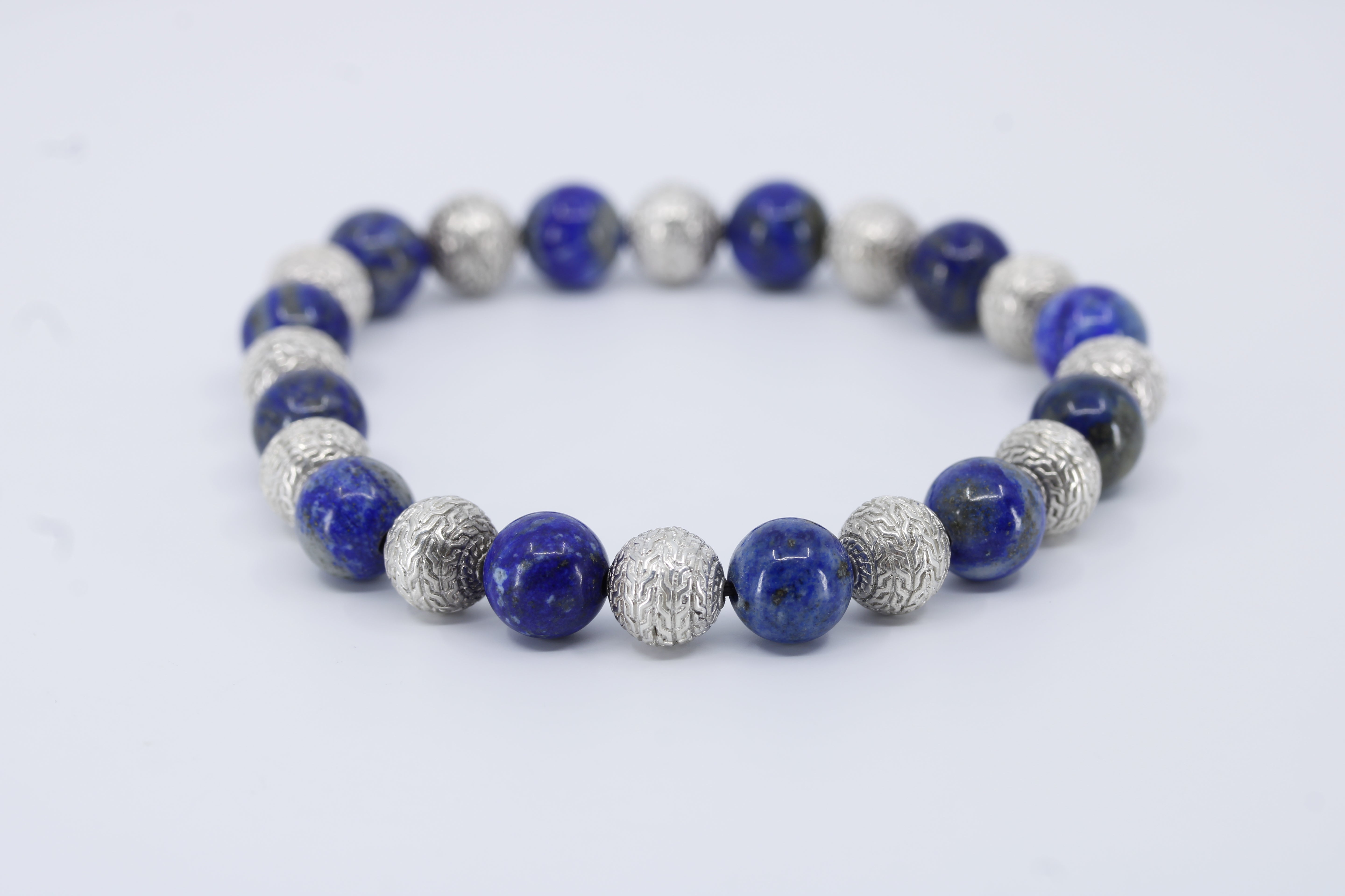 Monaco Lapis Silver Mix Bracelet