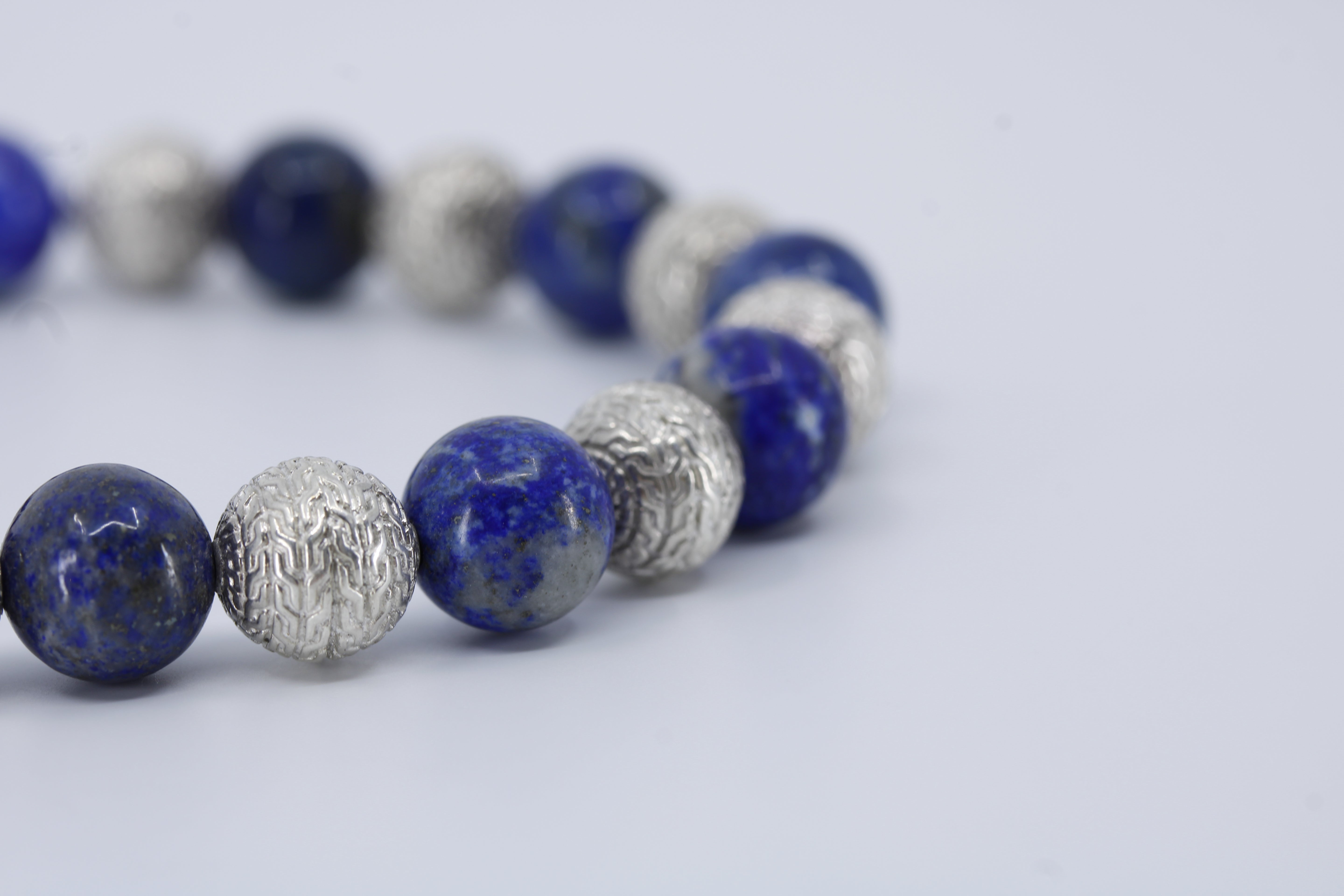 Monaco Lapis Silver Mix Bracelet