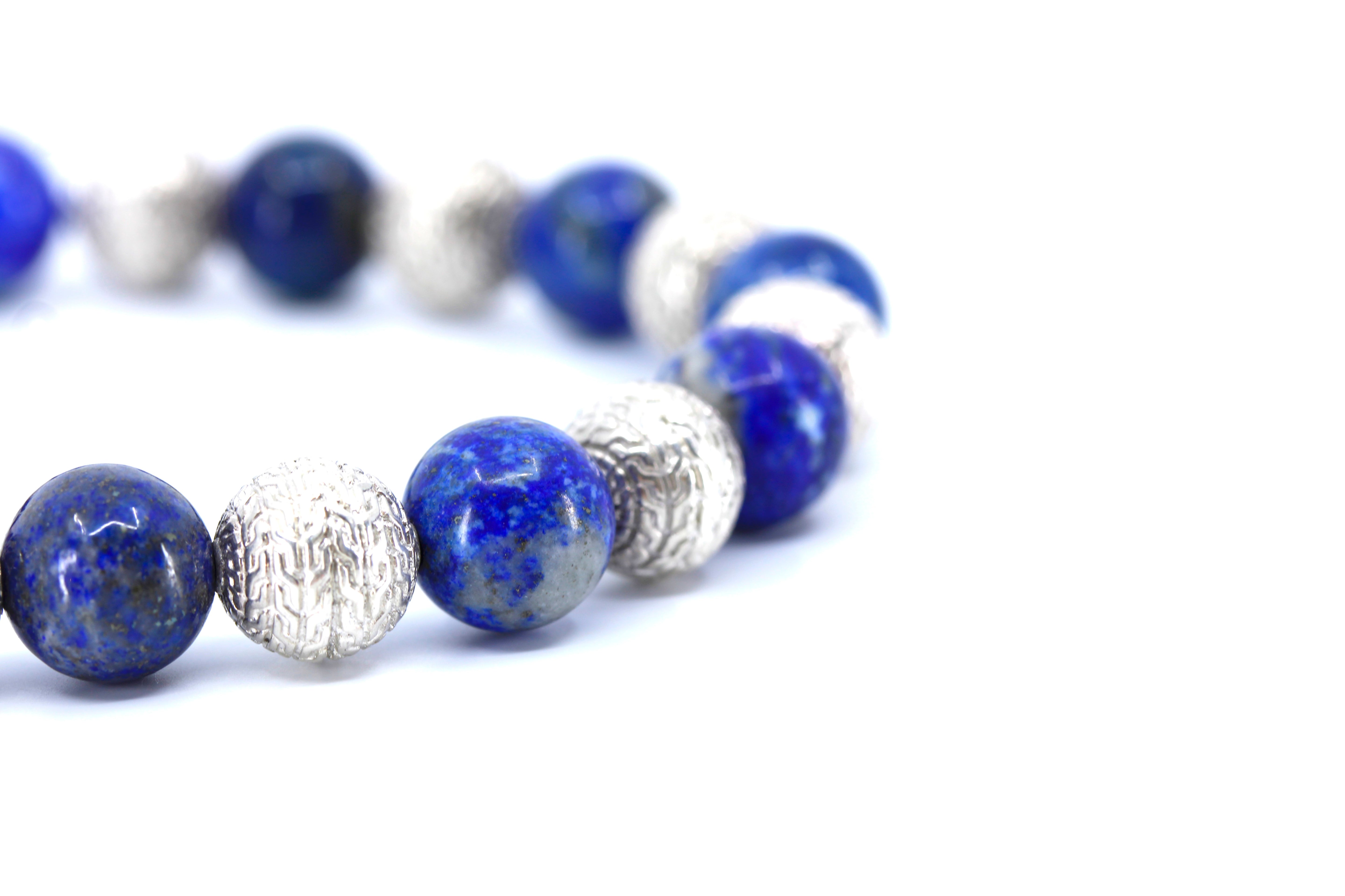 BOND Lapis Silver Mix Bracelet