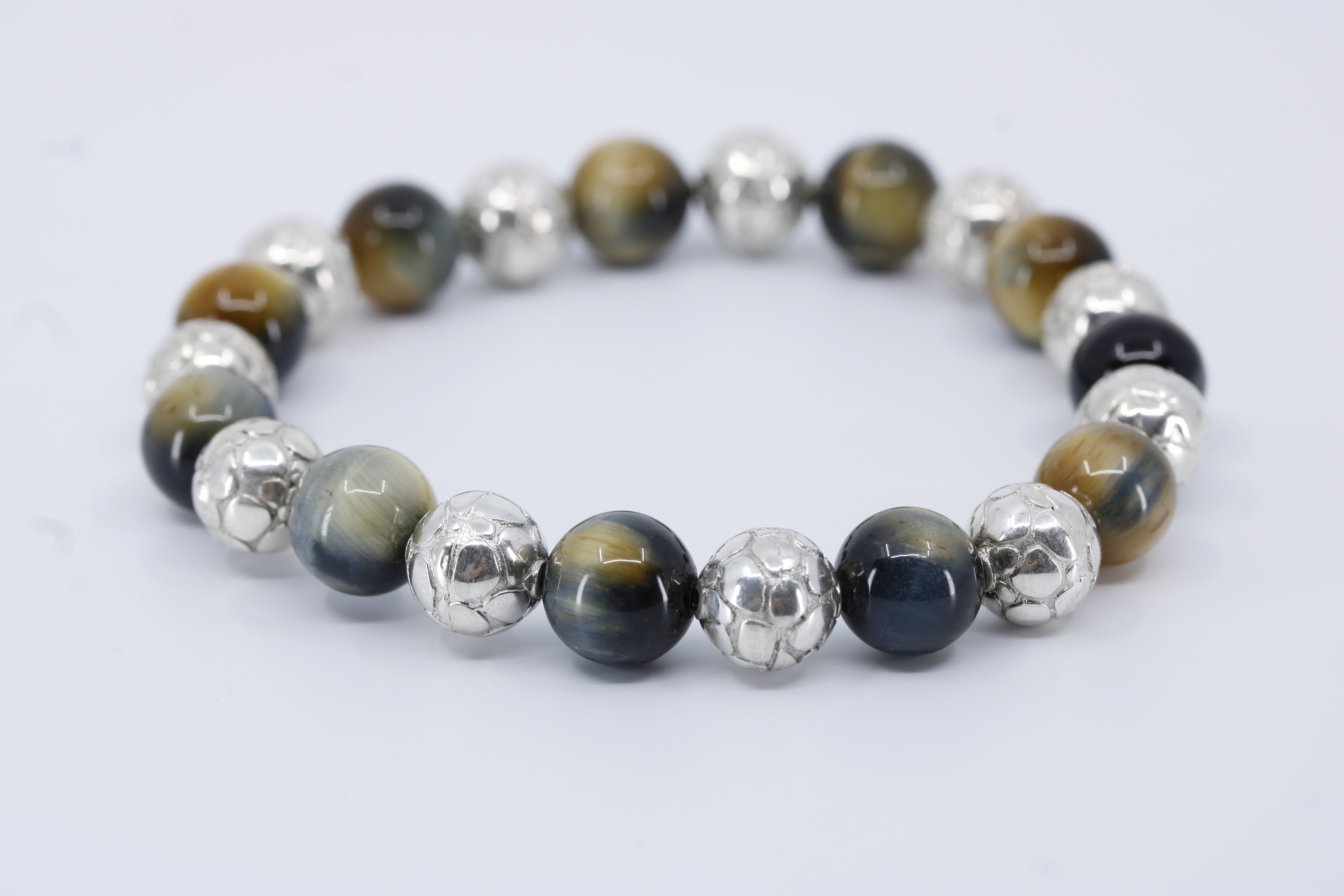 Monaco Alternating Tiger Eye Bracelet