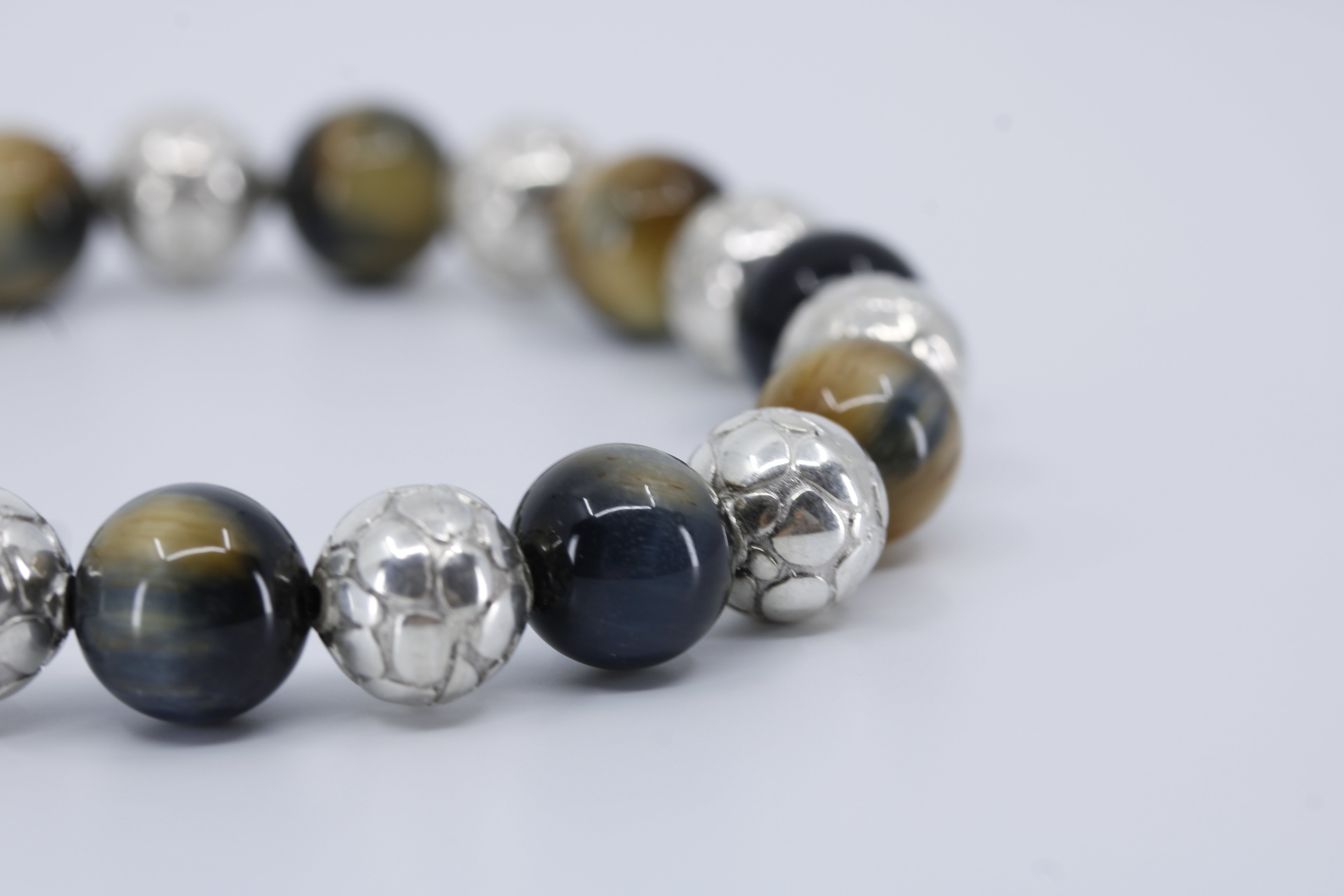 Monaco Alternating Tiger Eye Bracelet