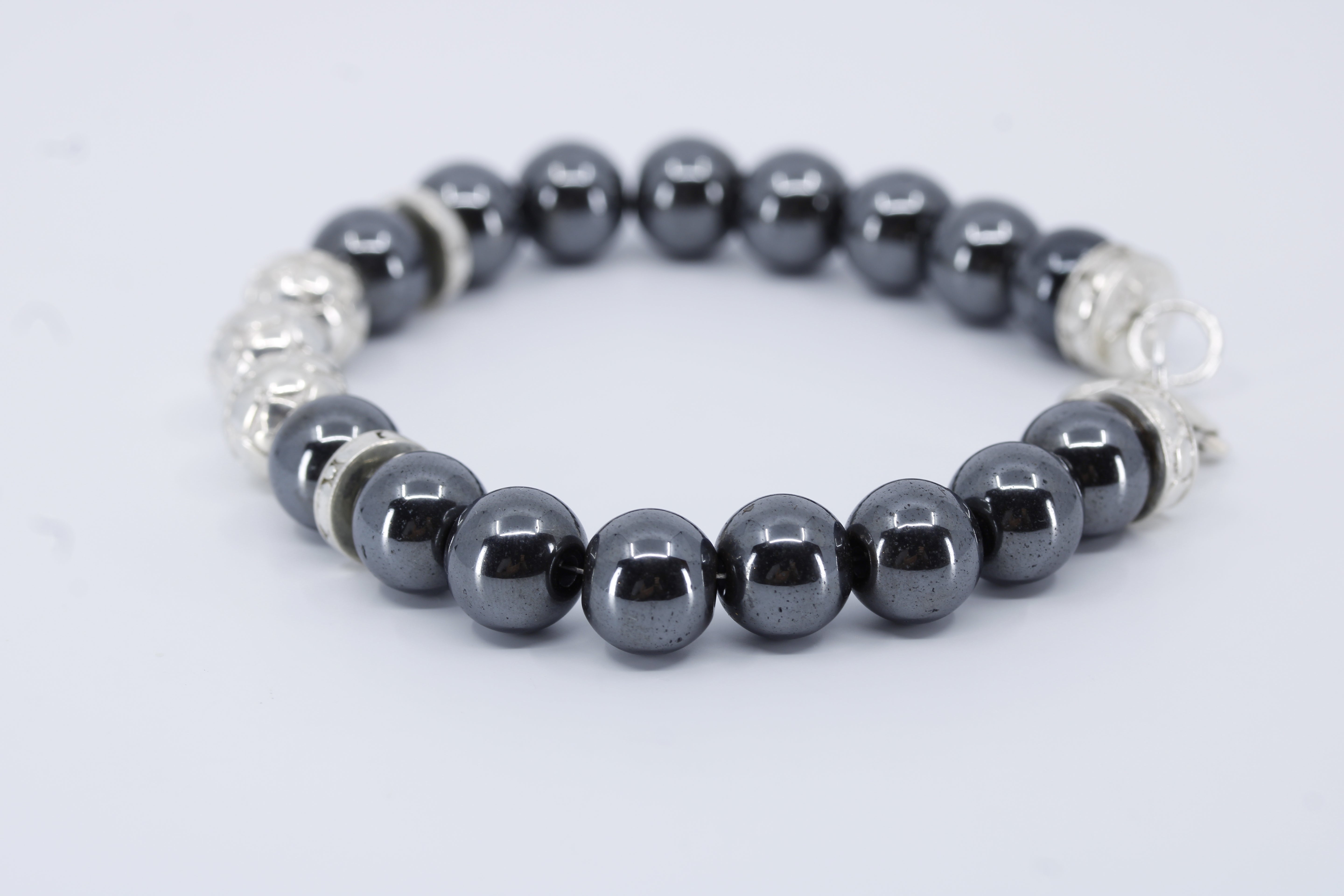 Monaco Hematite Triple Bracelet