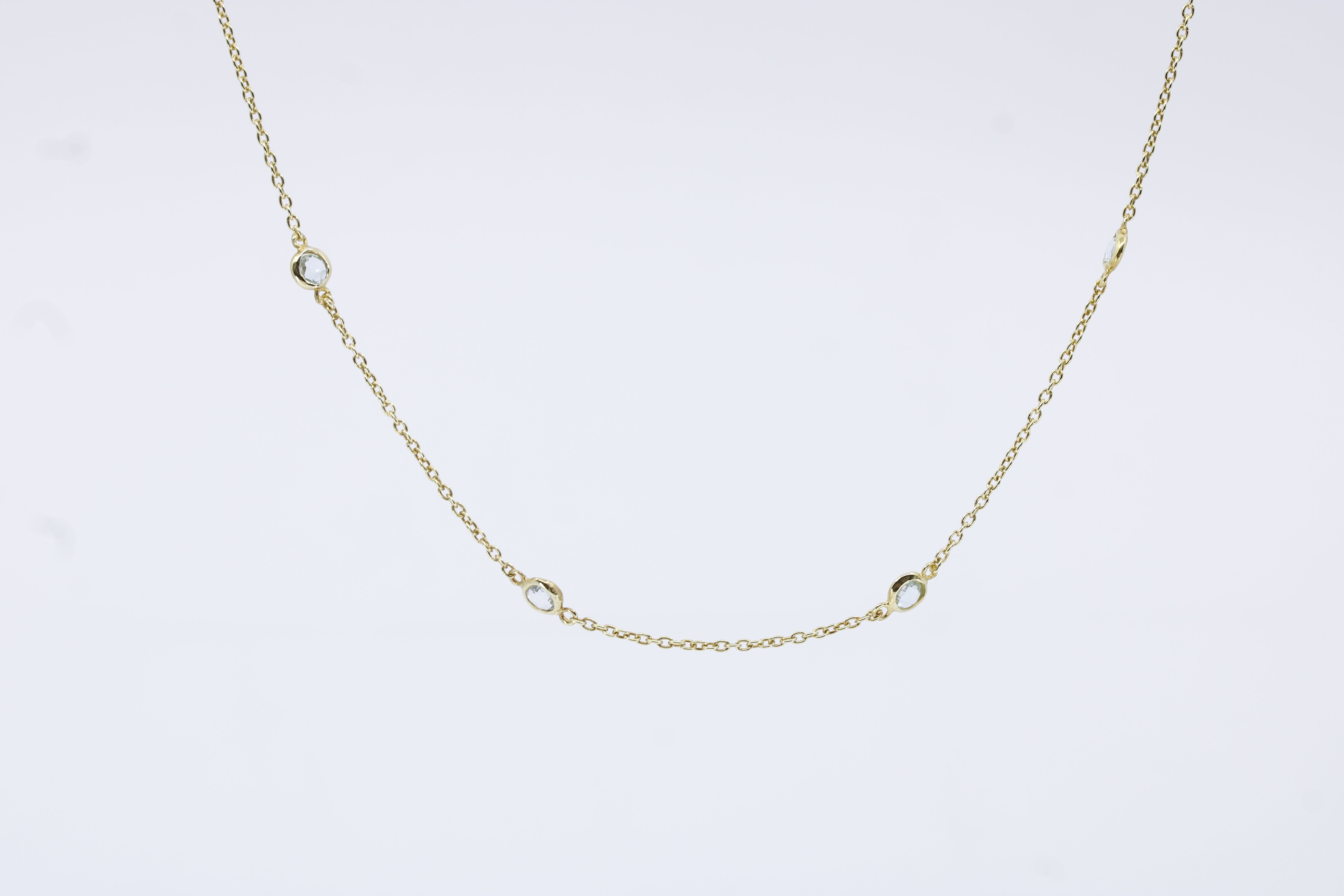 Luce Single-Stone Station Necklace