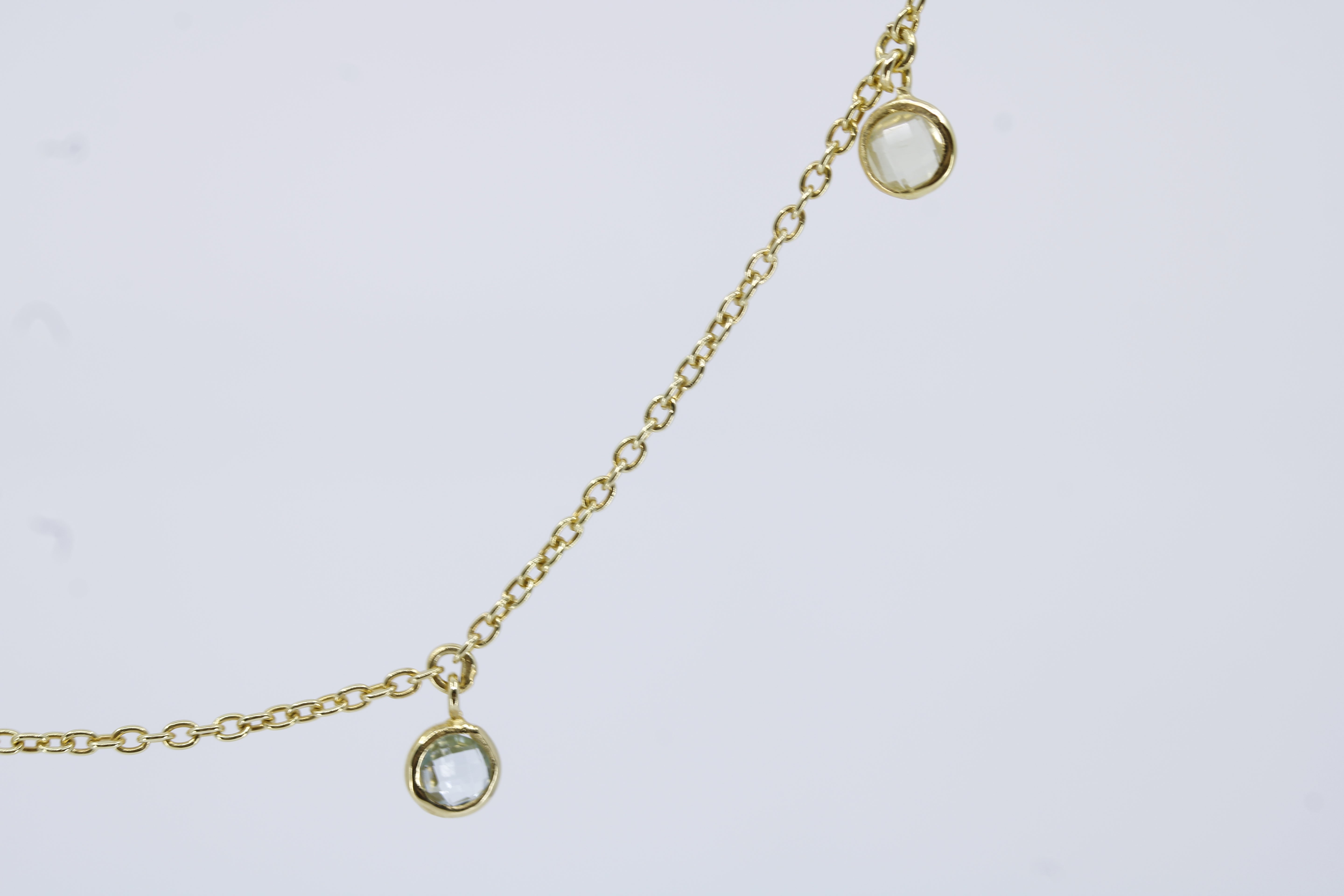 Luce Multi-Stone Drop Station Necklace