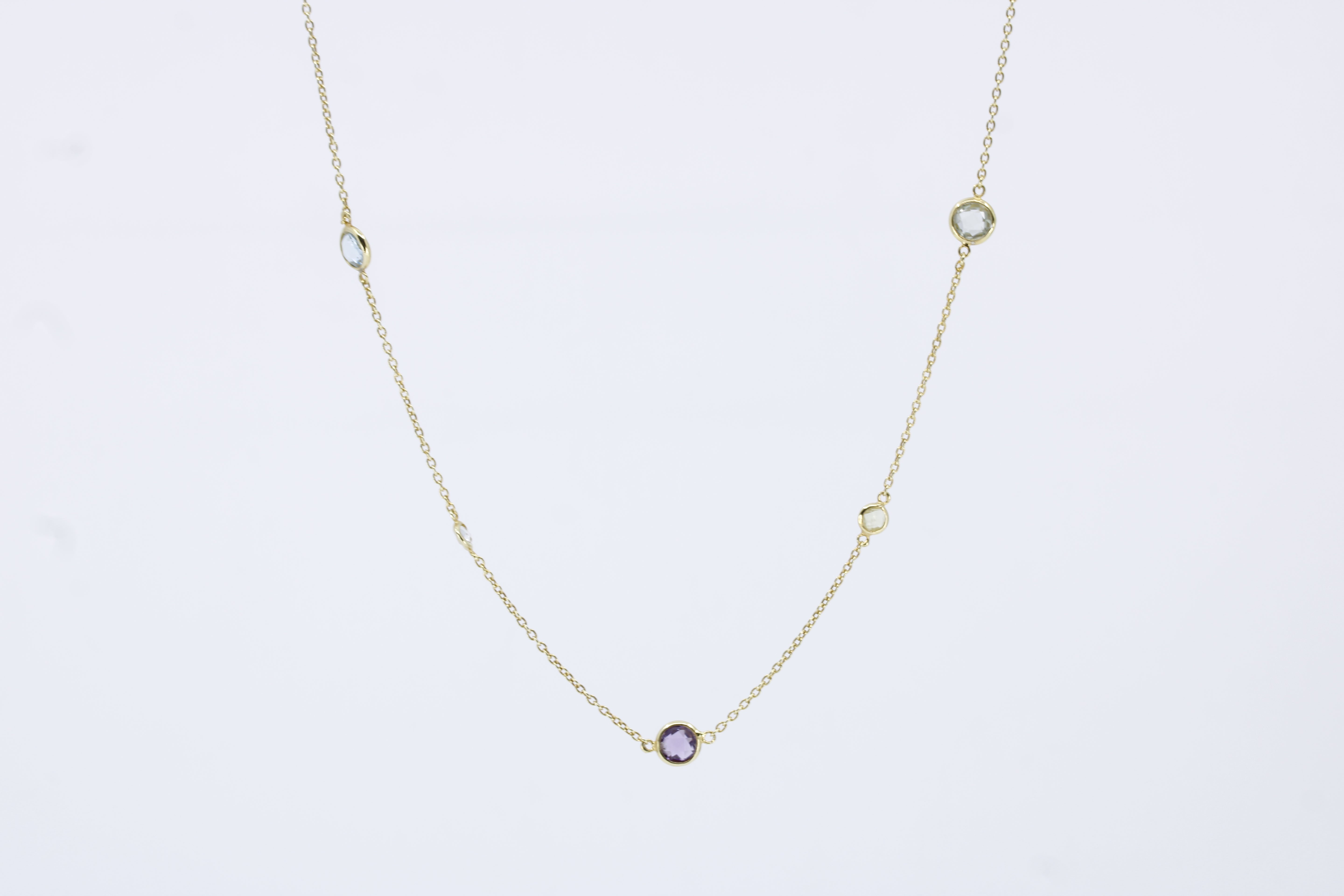 Luce Multi-Stone Station Necklace