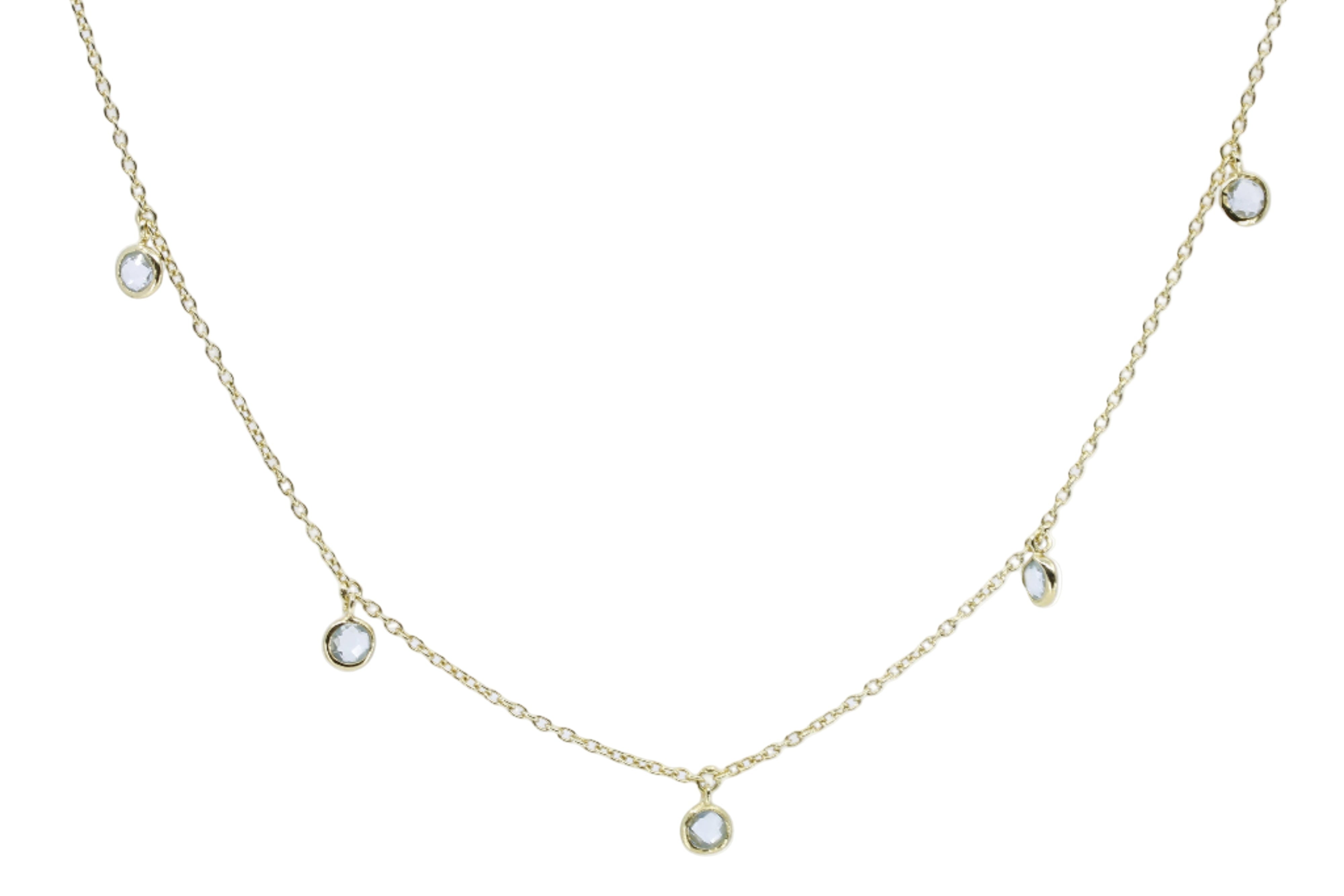 AURORA Single-Stone Drop Necklace