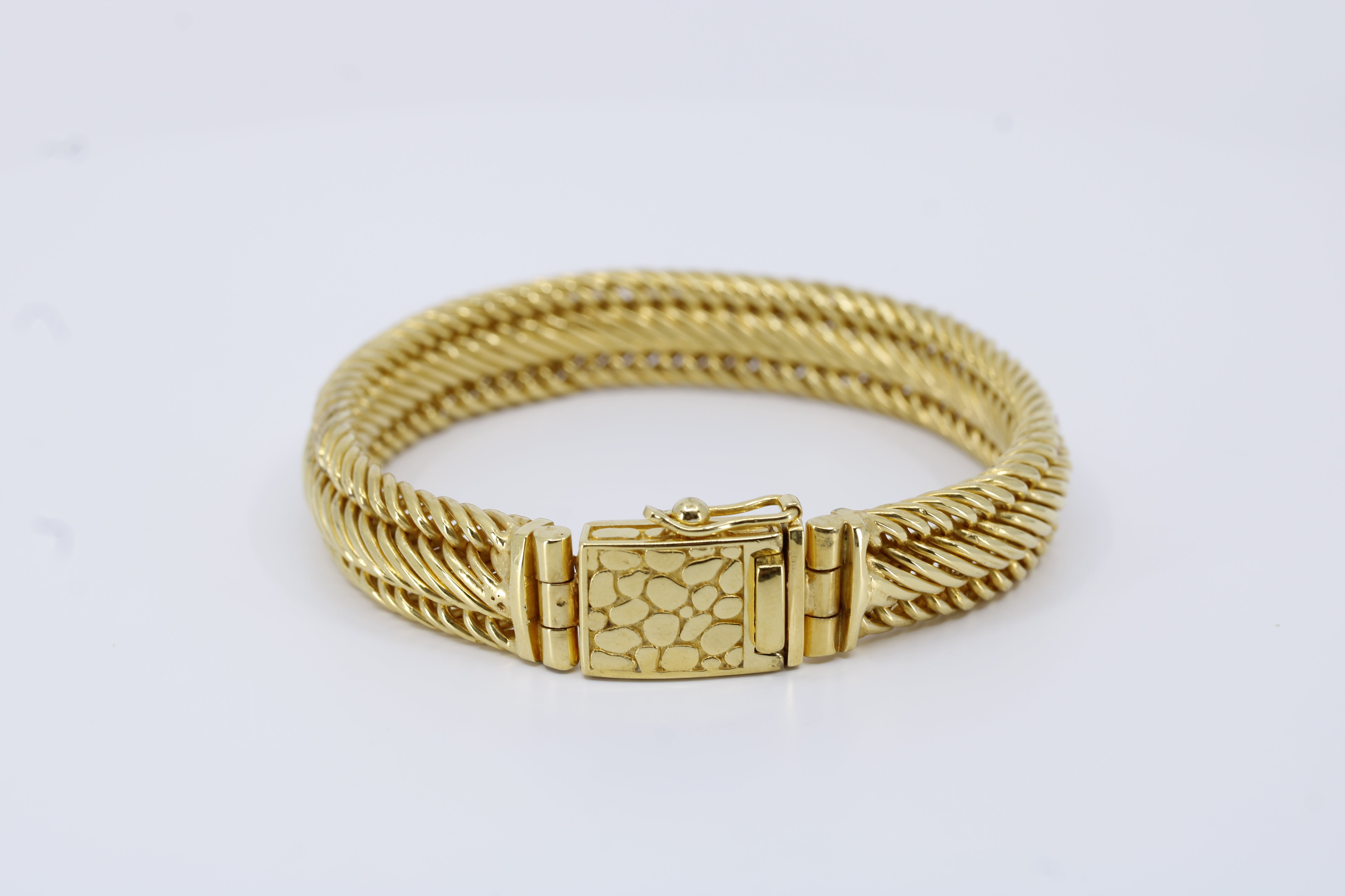 Casa Bali 18K Gold Vermeil Braided Wheat Link Bracelet