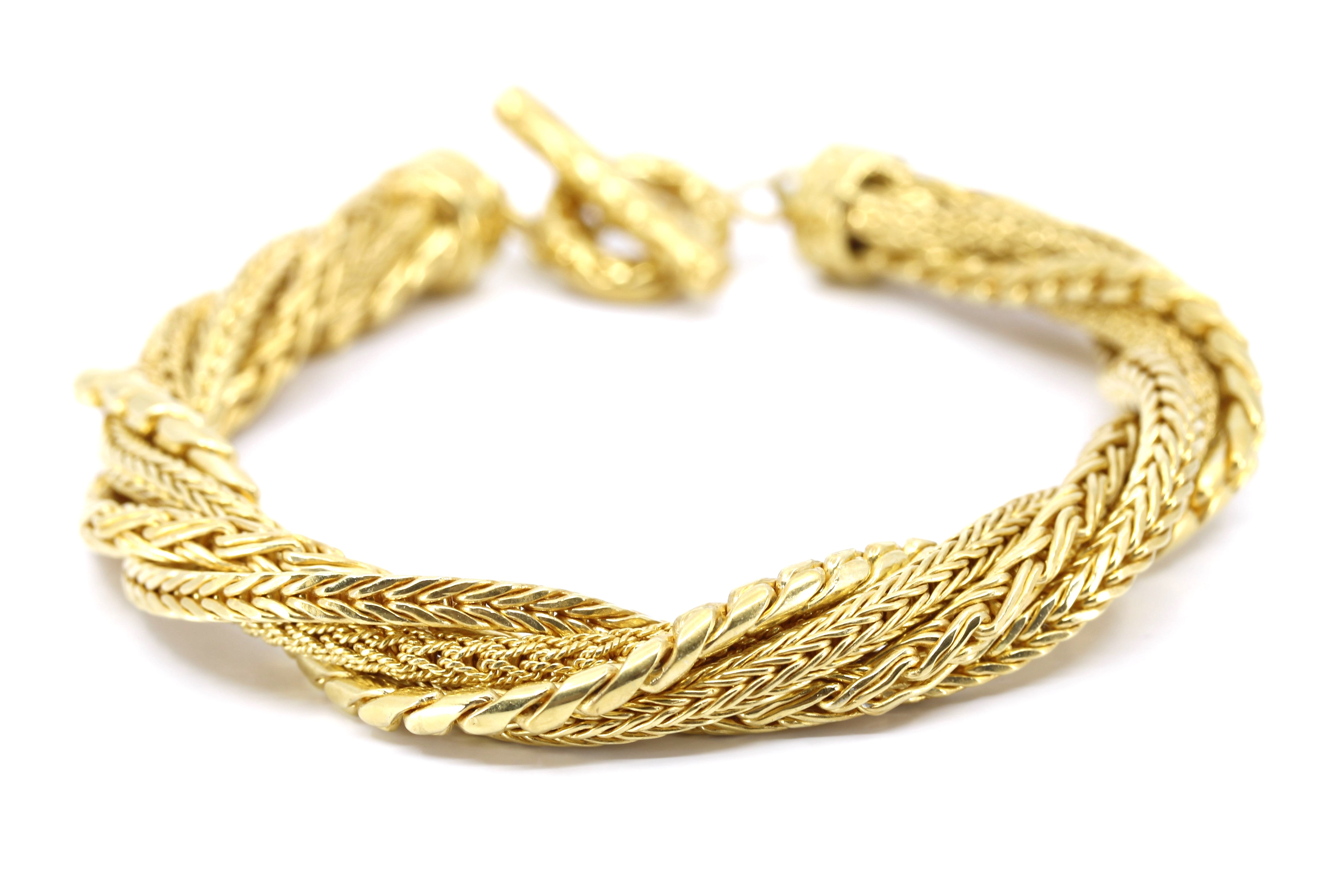 DALILA  Rope Bracelet with Toggle Closure