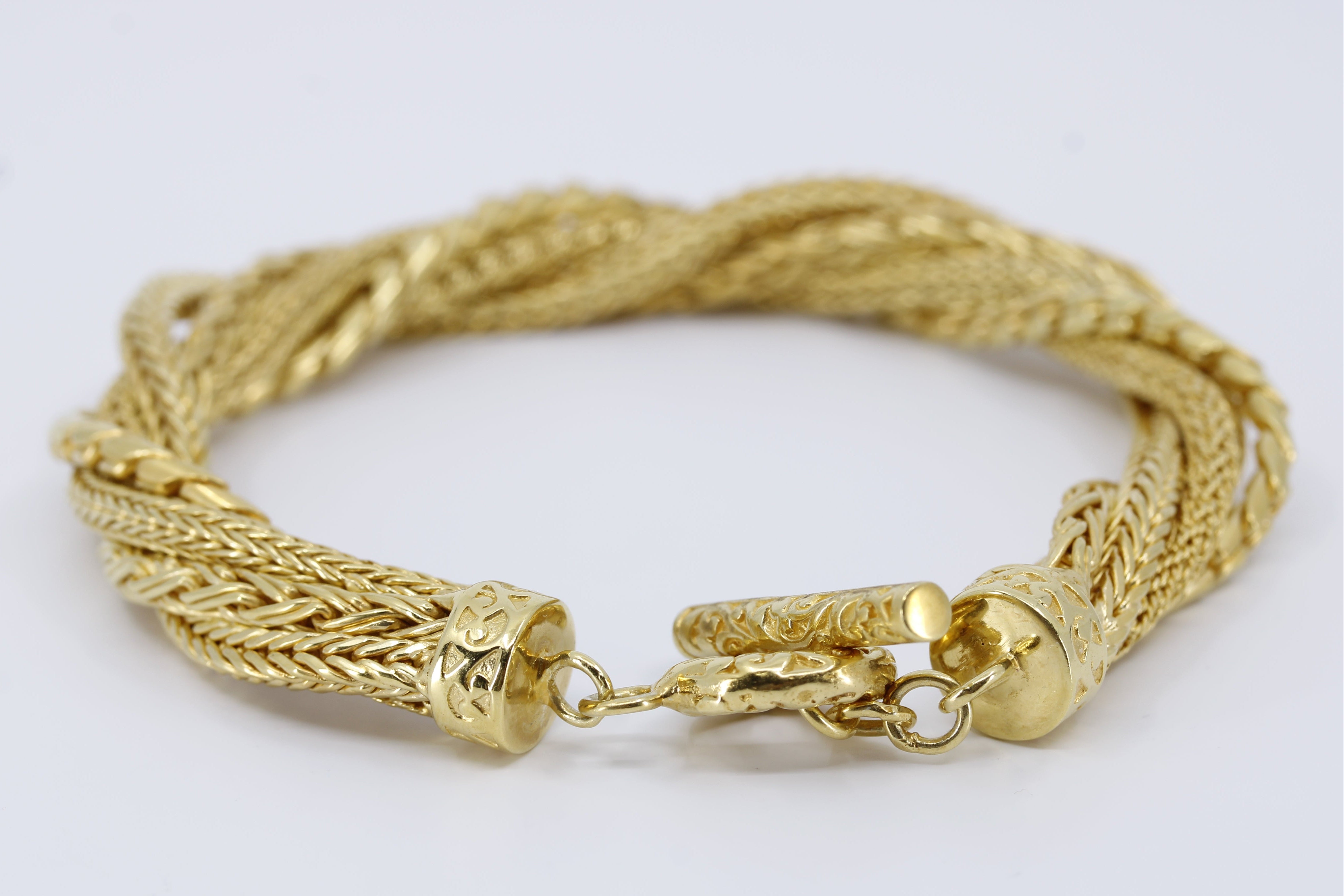 DALILA  Rope Bracelet with Toggle Closure