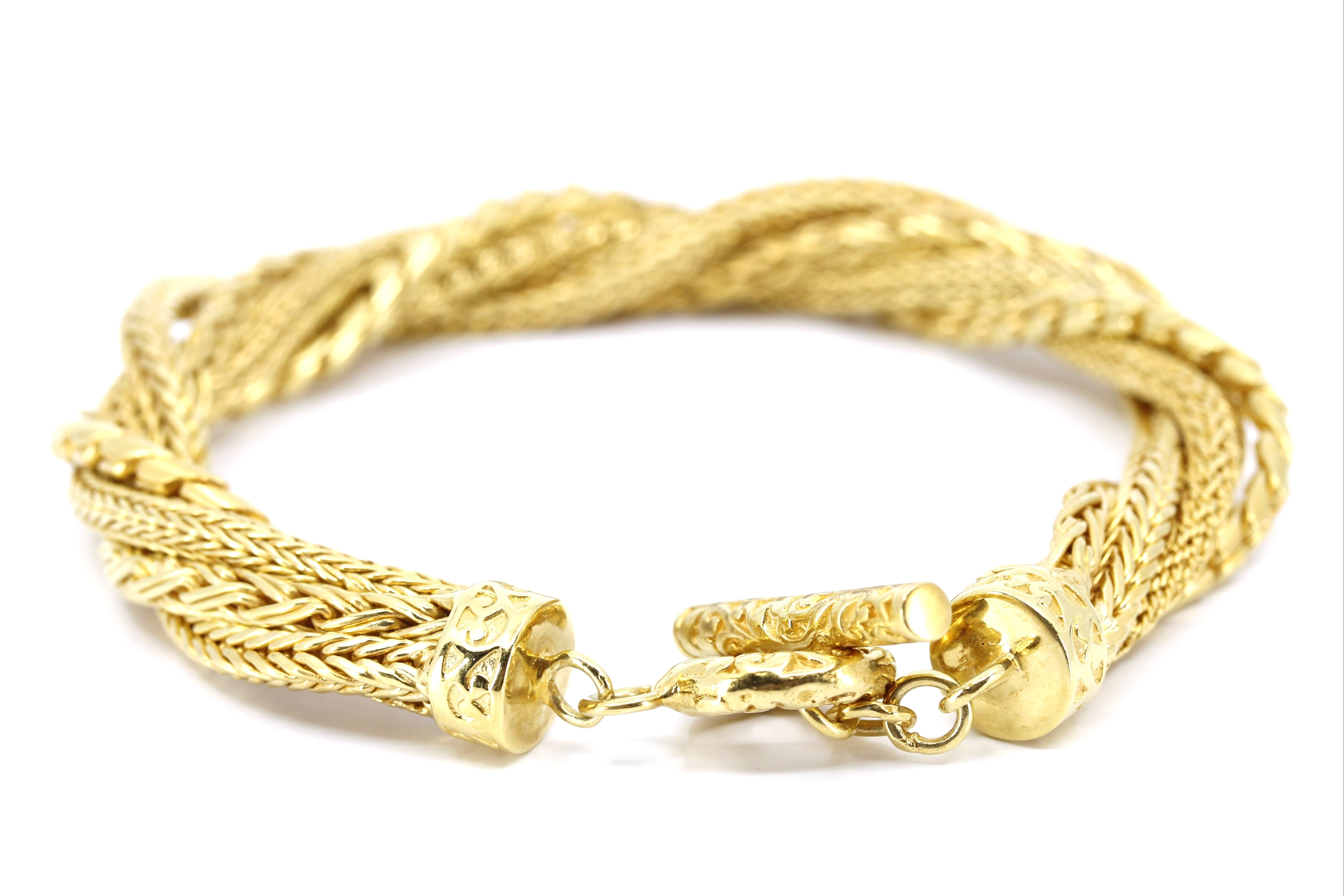 DALILA  Rope Bracelet with Toggle Closure