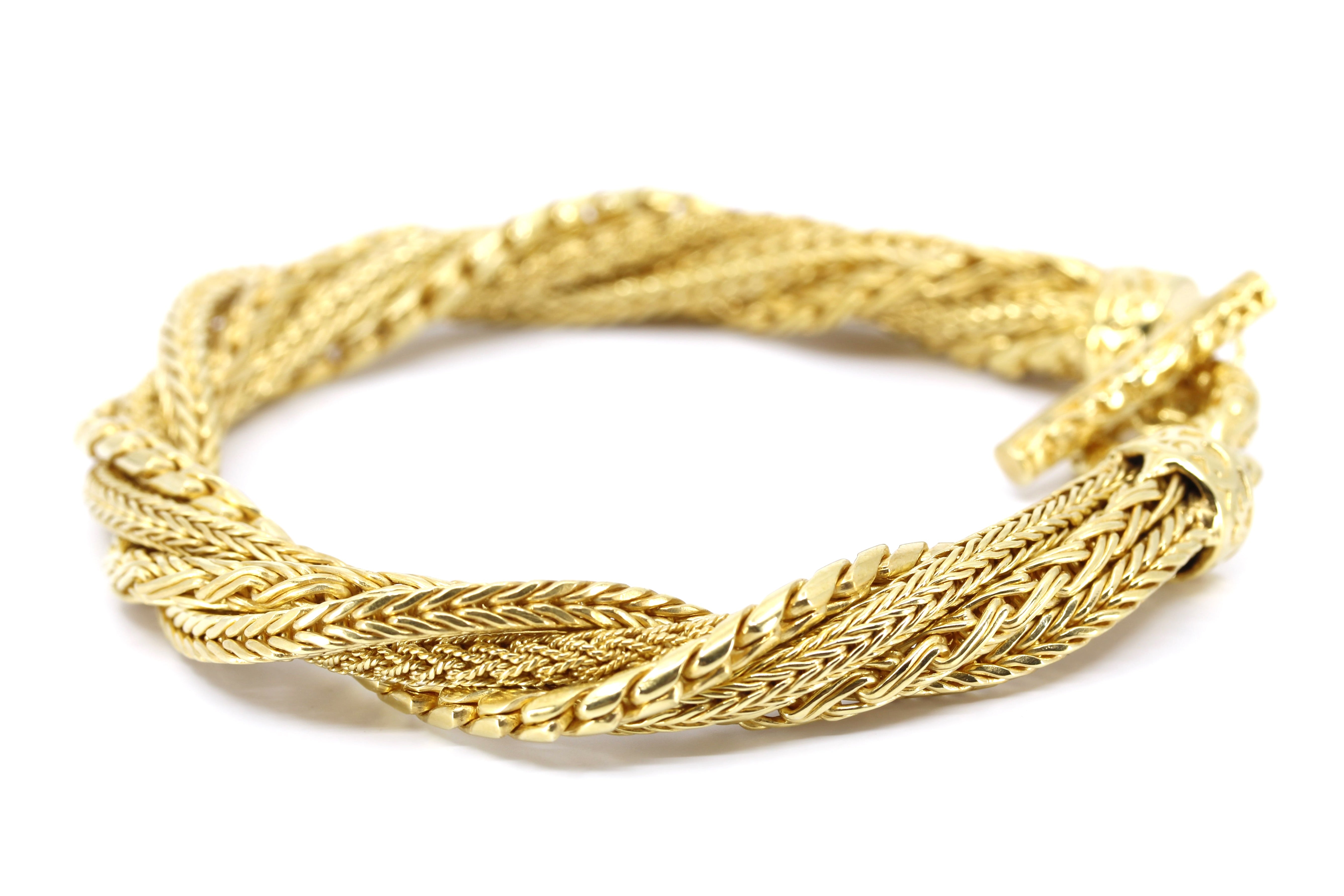 DALILA  Rope Bracelet with Toggle Closure