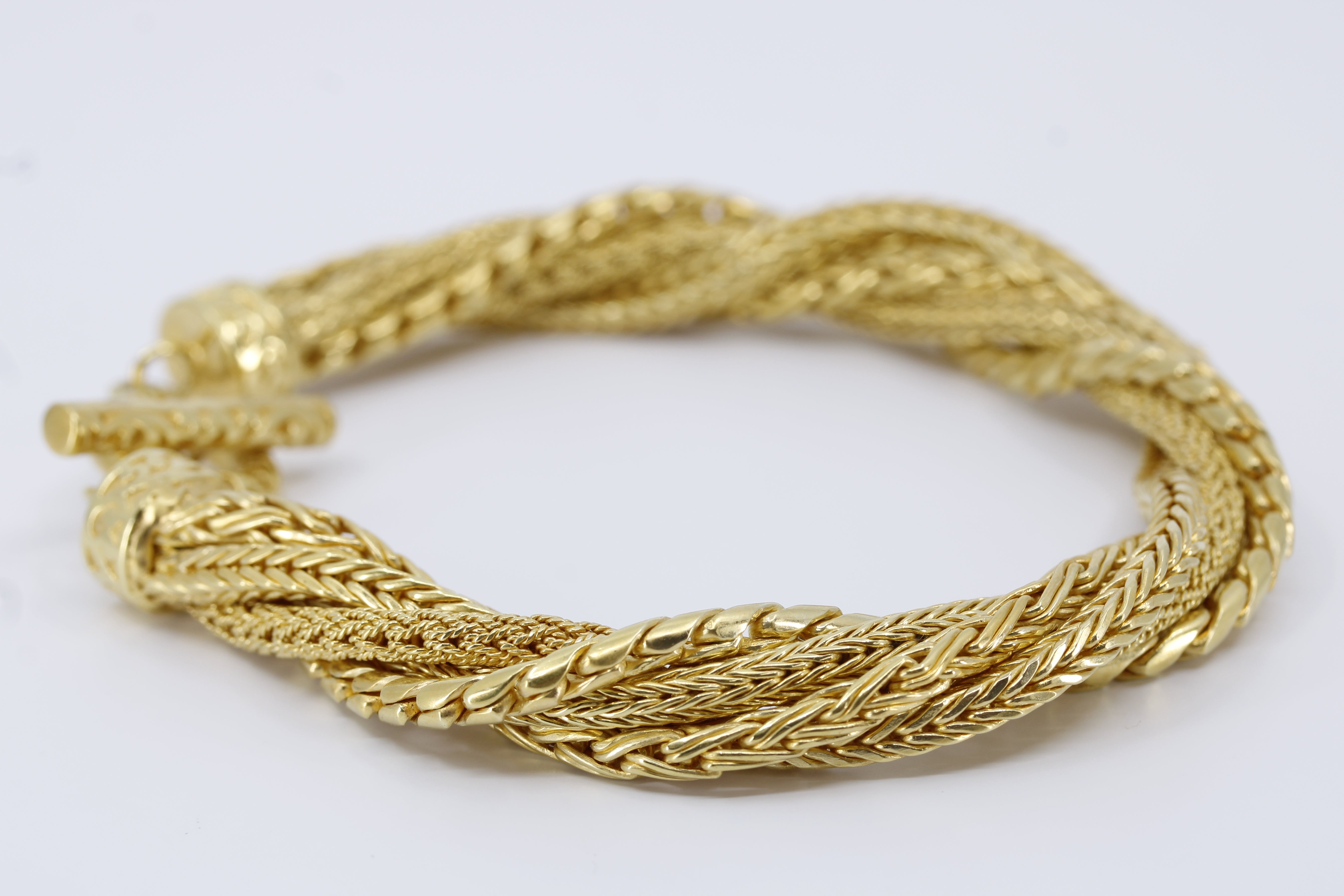 DALILA  Rope Bracelet with Toggle Closure