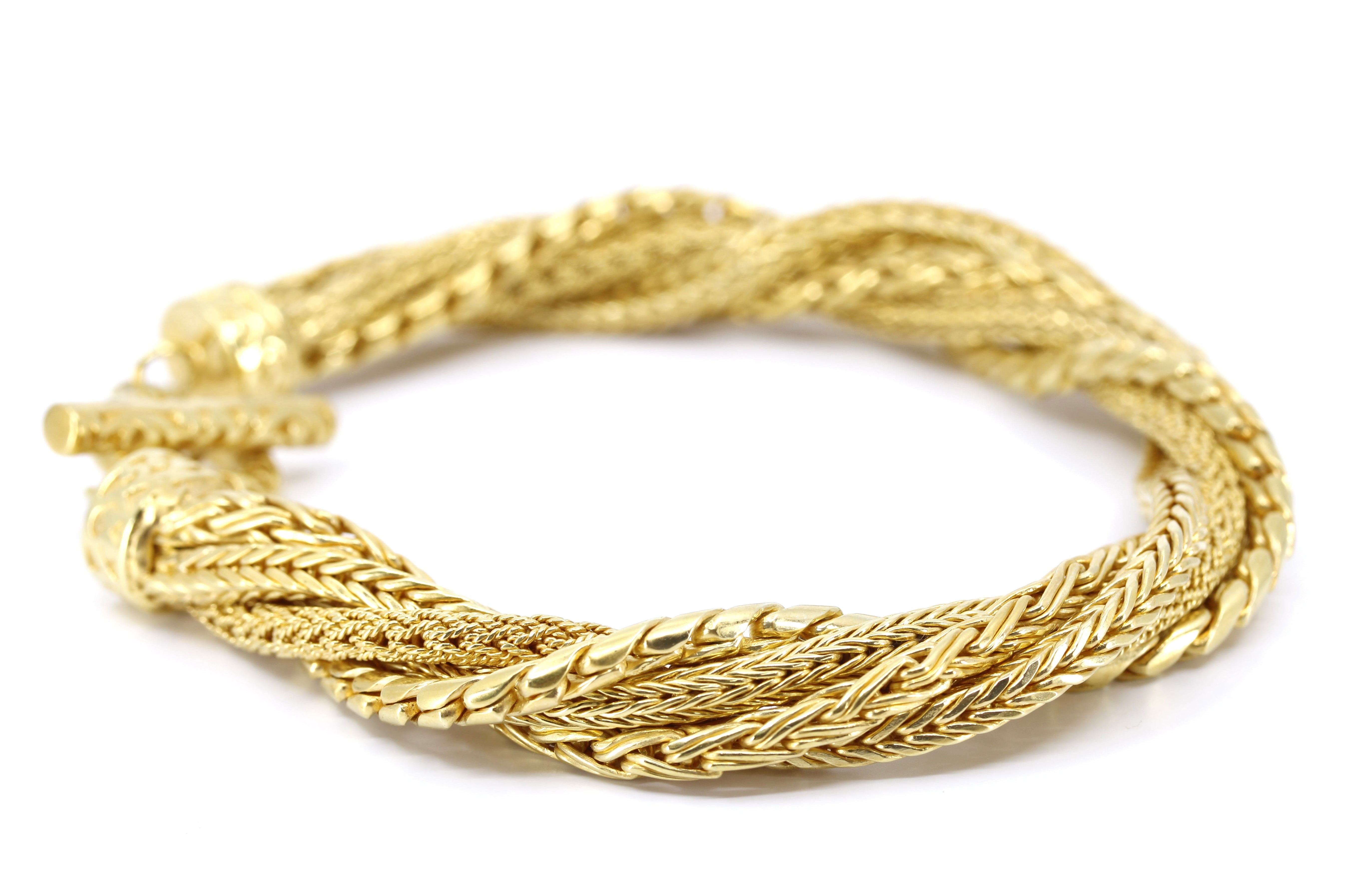 DALILA  Rope Bracelet with Toggle Closure