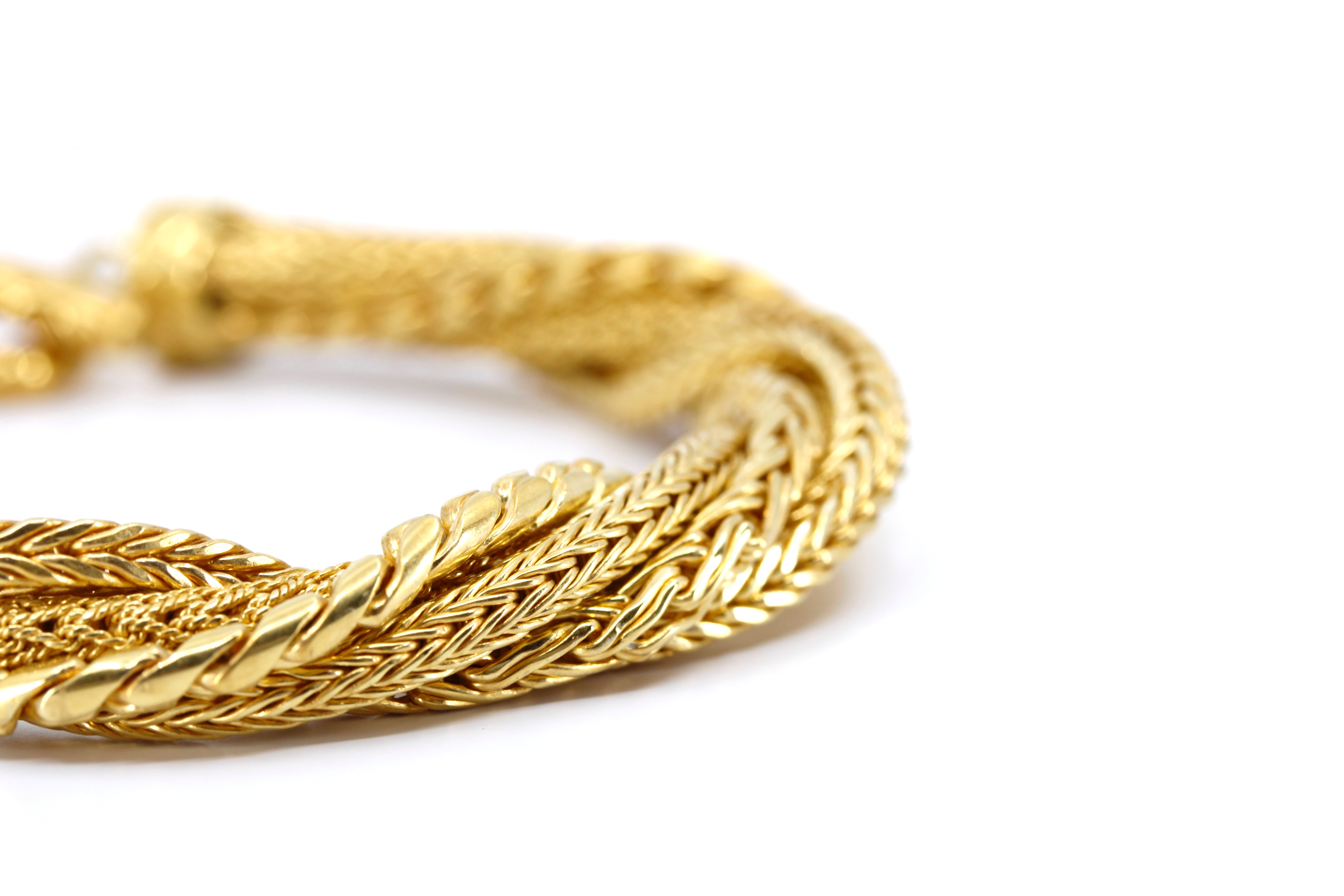 DALILA  Rope Bracelet with Toggle Closure